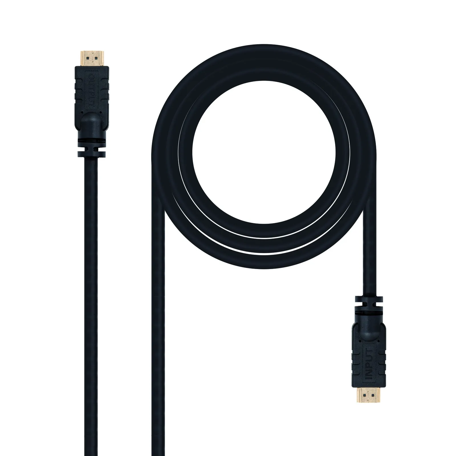 Cavo Nanocable HDMI v1.4 con Ripetitore Maschio a HDMI v1.4 Maschio 15m - Alta Velocità - Colore Nero - immagine 1