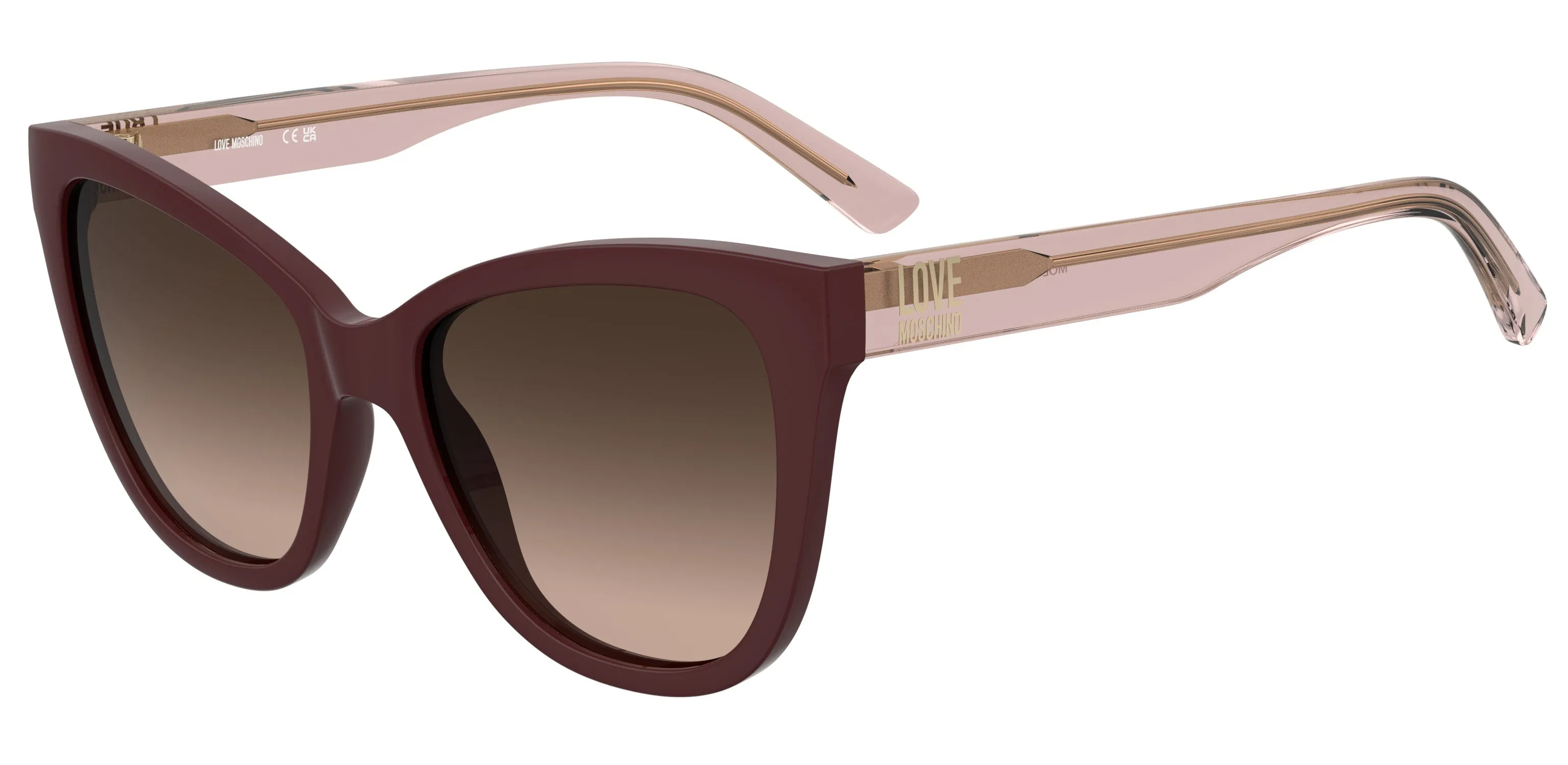 Moschino MOL097/S LHF/HA Occhiali da sole Acetato Marrone Cat Eye Normale Sfumato - immagine 1