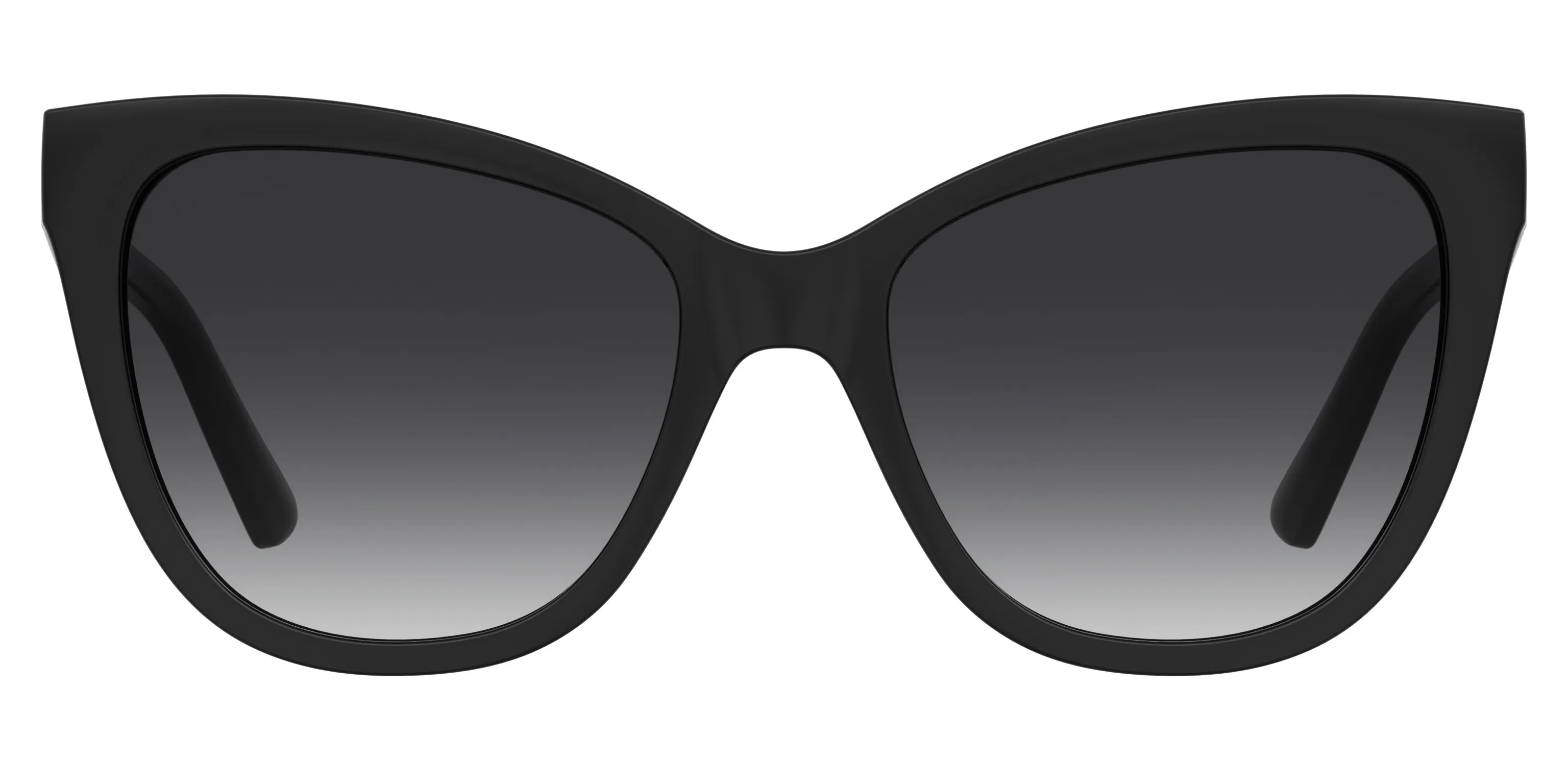 Moschino MOL097/S 807/9O Occhiali da sole Acetato Nero Grigio Cat Eye Normale Sfumato - immagine 2