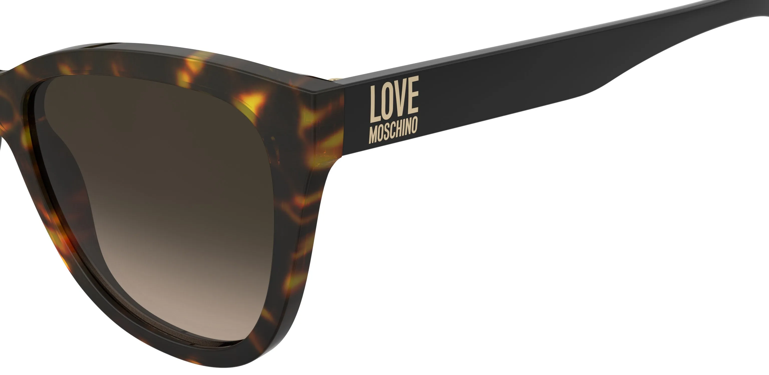 Moschino MOL097/S 086/HA Occhiali da sole Acetato Havana Marrone Cat Eye Normale Sfumato - immagine 3