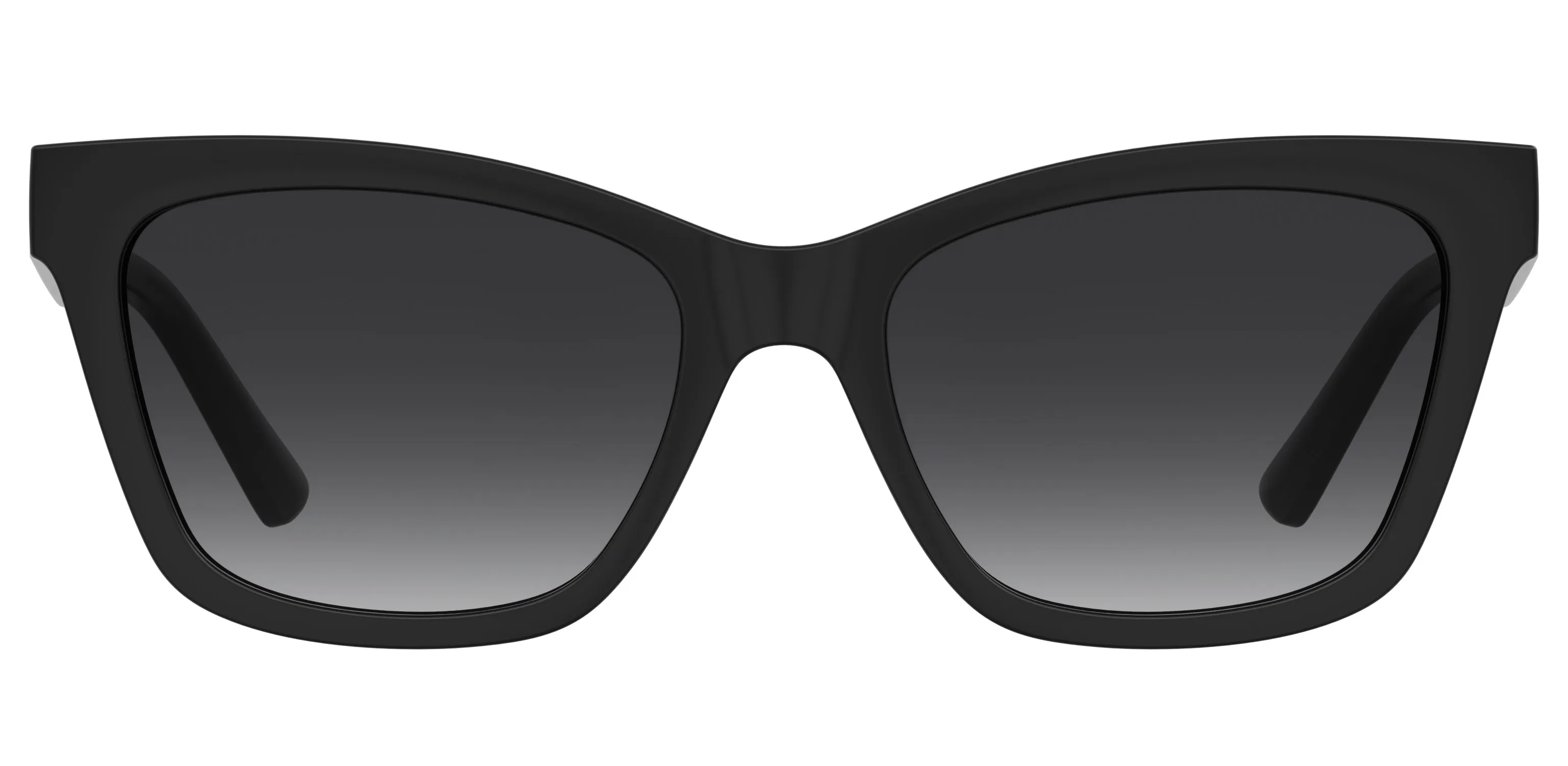 Moschino MOL096/S 807/9O Occhiali da sole Acetato Nero Grigio Squadrata Normale Sfumato - immagine 2