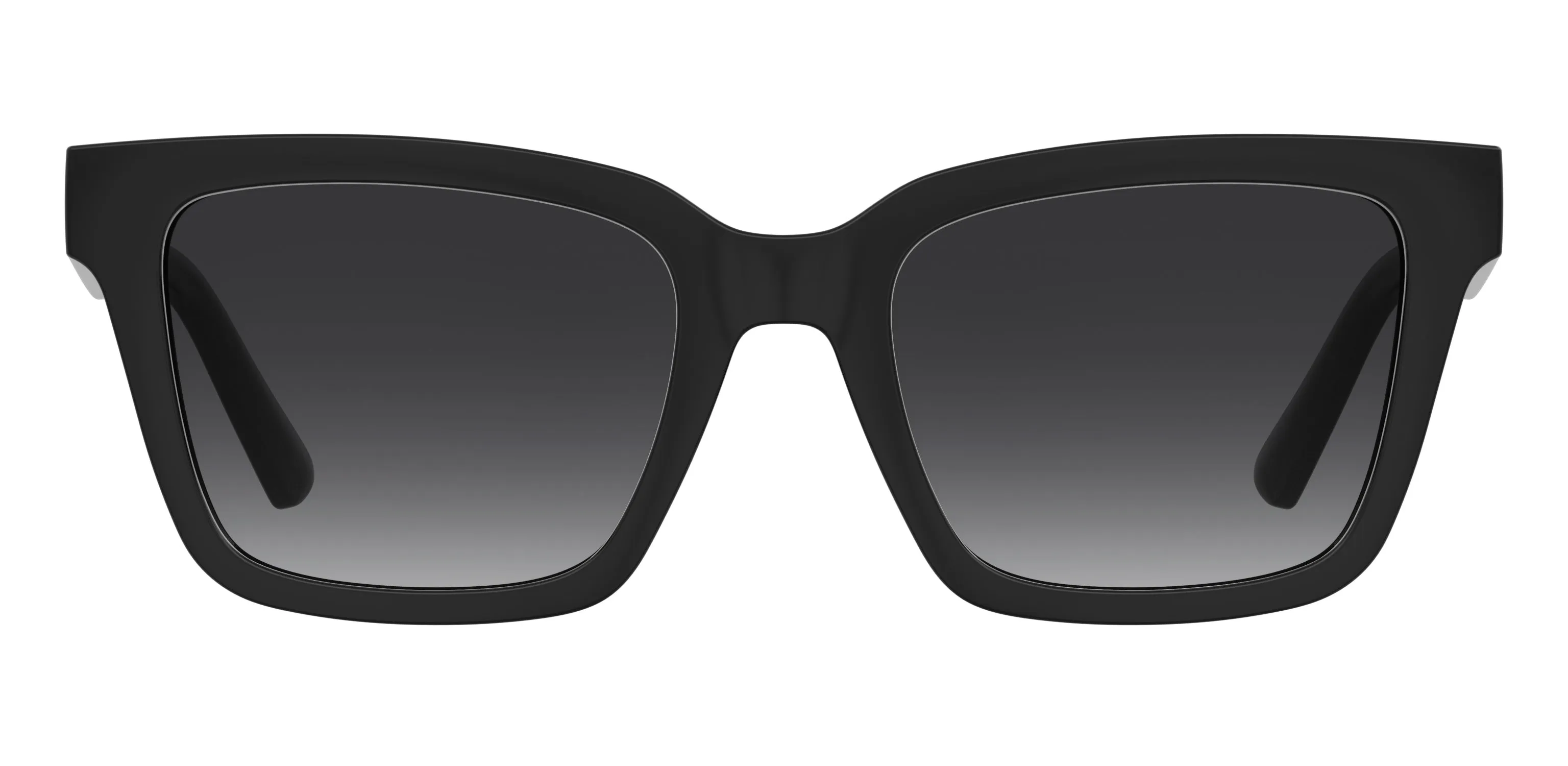 Moschino MOL091/S 807/9O Occhiali da sole Acetato Nero Grigio Squadrata Normale Sfumato - immagine 2