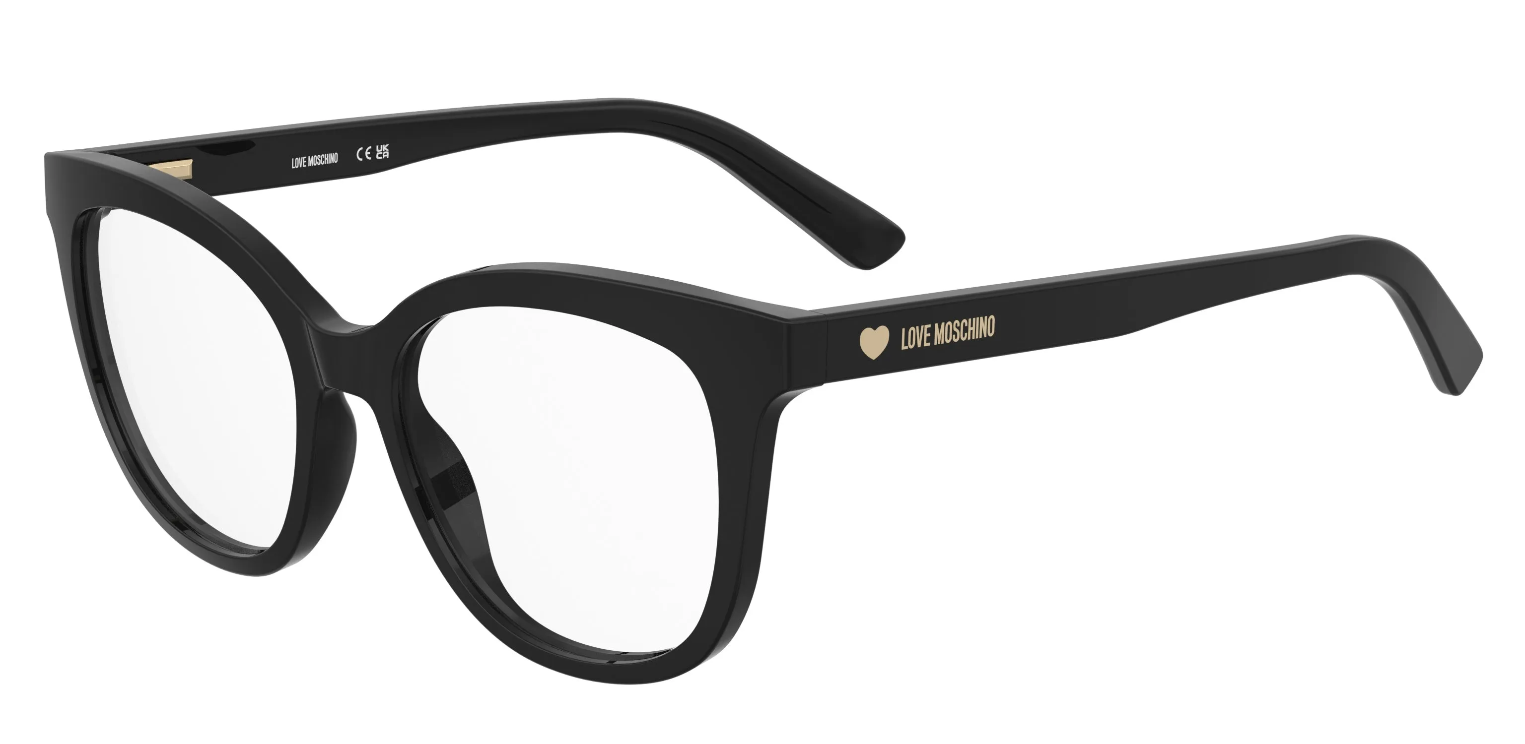 Moschino MOL654 807 Montature da vista Acetato Nero Rotonda Normale - immagine 1