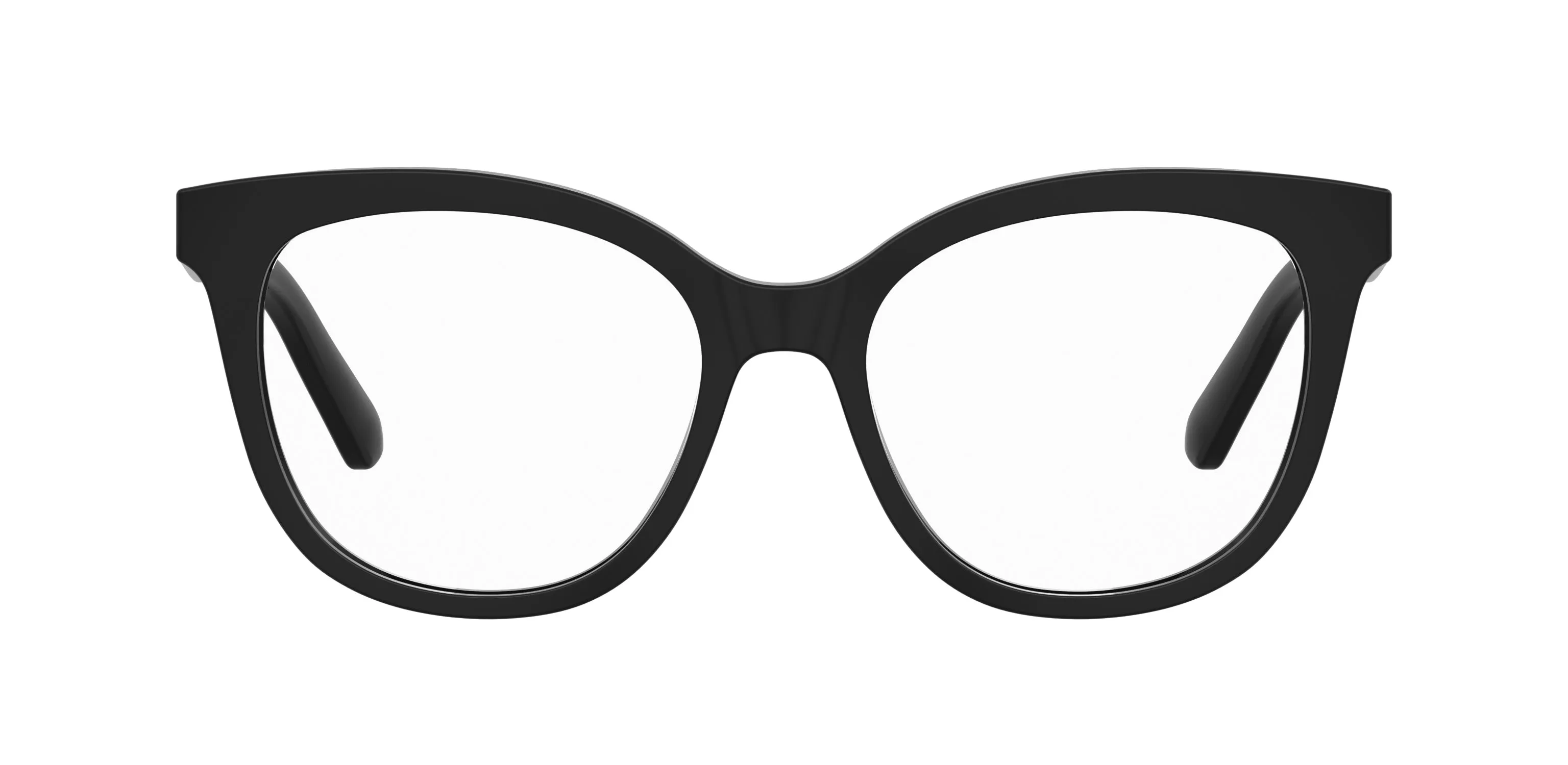 Moschino MOL654 807 Montature da vista Acetato Nero Rotonda Normale - immagine 2