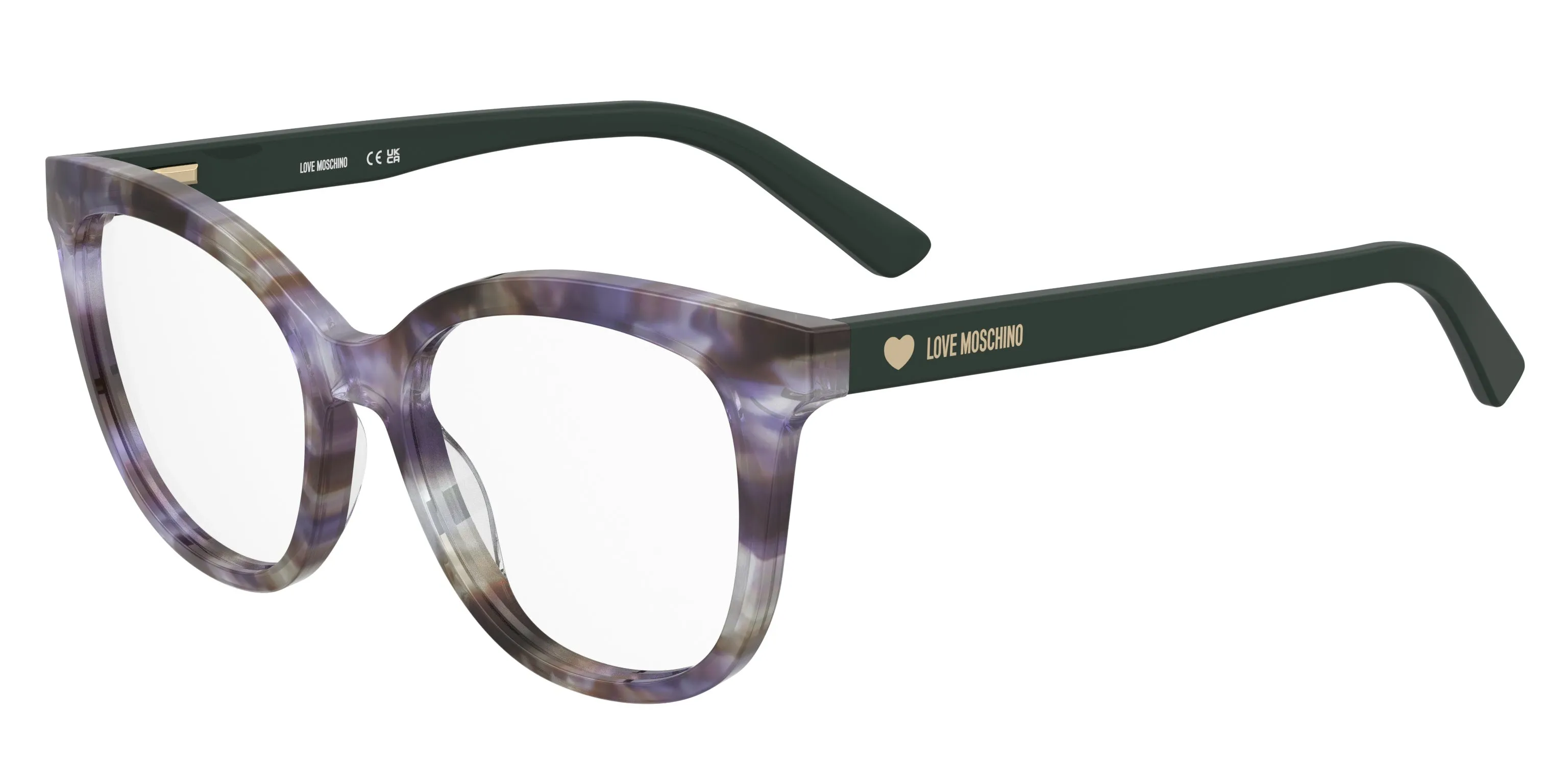 Moschino MOL654 789 Montature da vista Acetato Viola Rotonda Normale - immagine 1