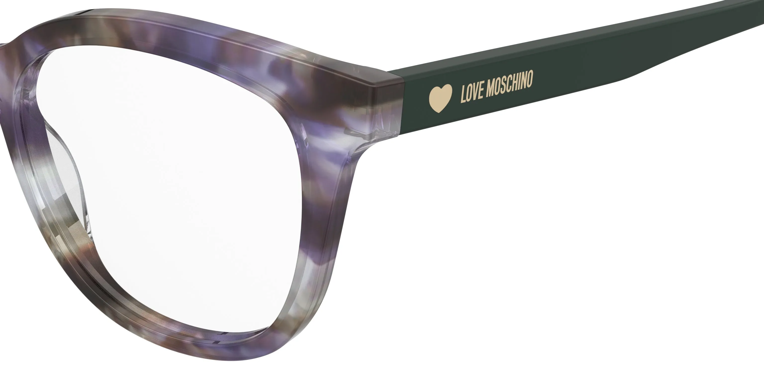 Moschino MOL654 789 Montature da vista Acetato Viola Rotonda Normale - immagine 3