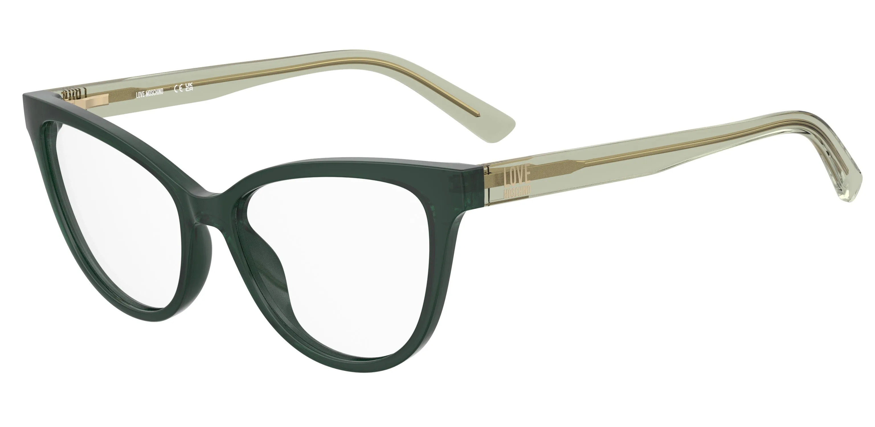 Moschino MOL659 1ED Montature da vista Acetato Verde Cat Eye Normale - immagine 1
