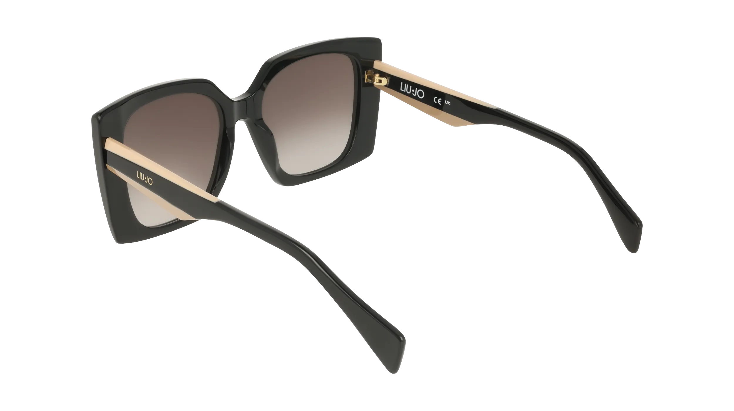 Liu Jo LJ819S 001 Occhiali da sole Acetato Nero Squadrata Normale Sfumato - immagine 4