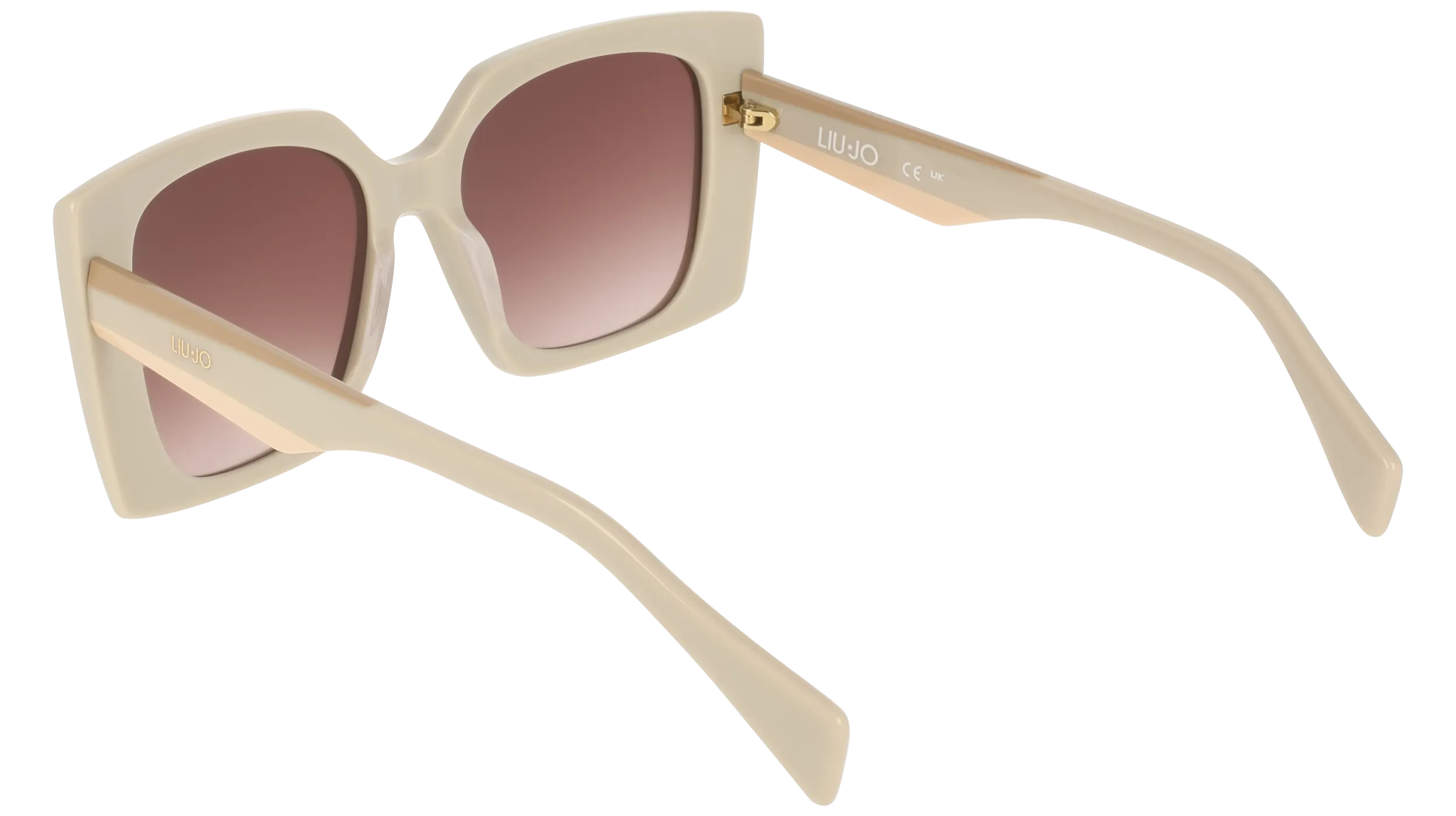 Liu Jo LJ819S 250 Occhiali da sole Acetato Beige Squadrata Normale Sfumato - immagine 4