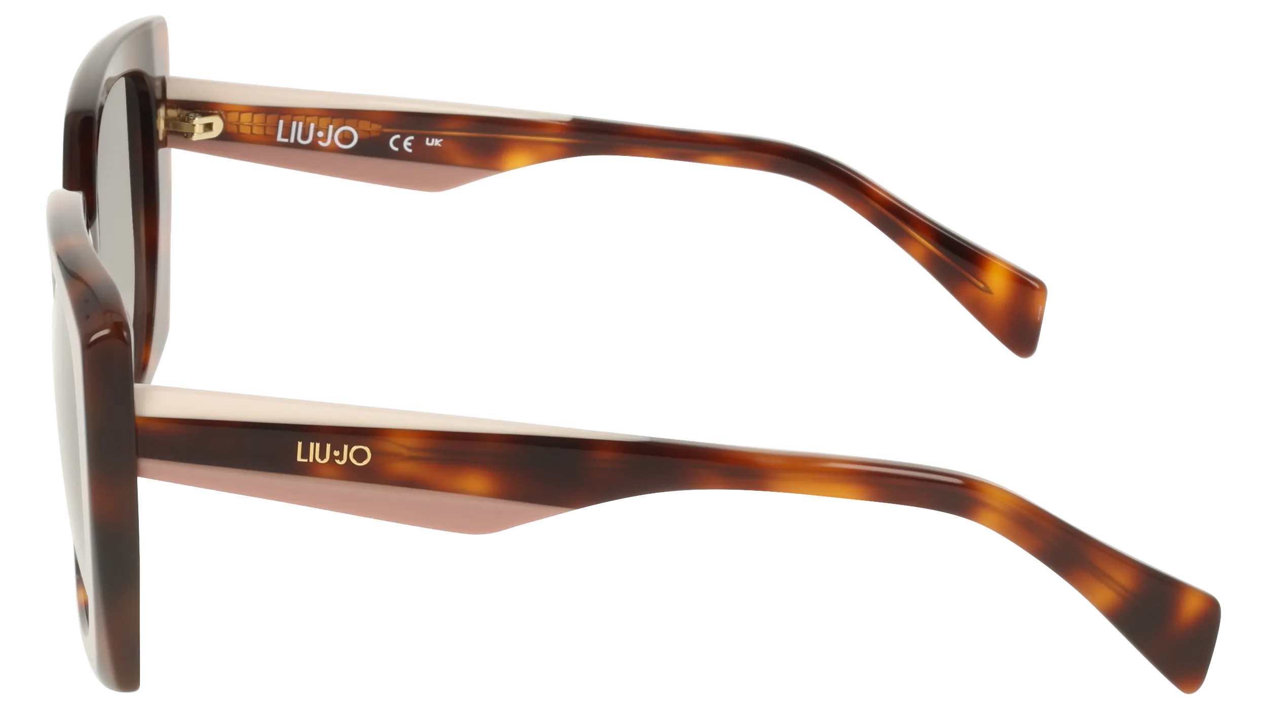 Liu Jo LJ819S 240 Occhiali da sole Acetato Havana Verde Squadrata Normale Sfumato - immagine 3