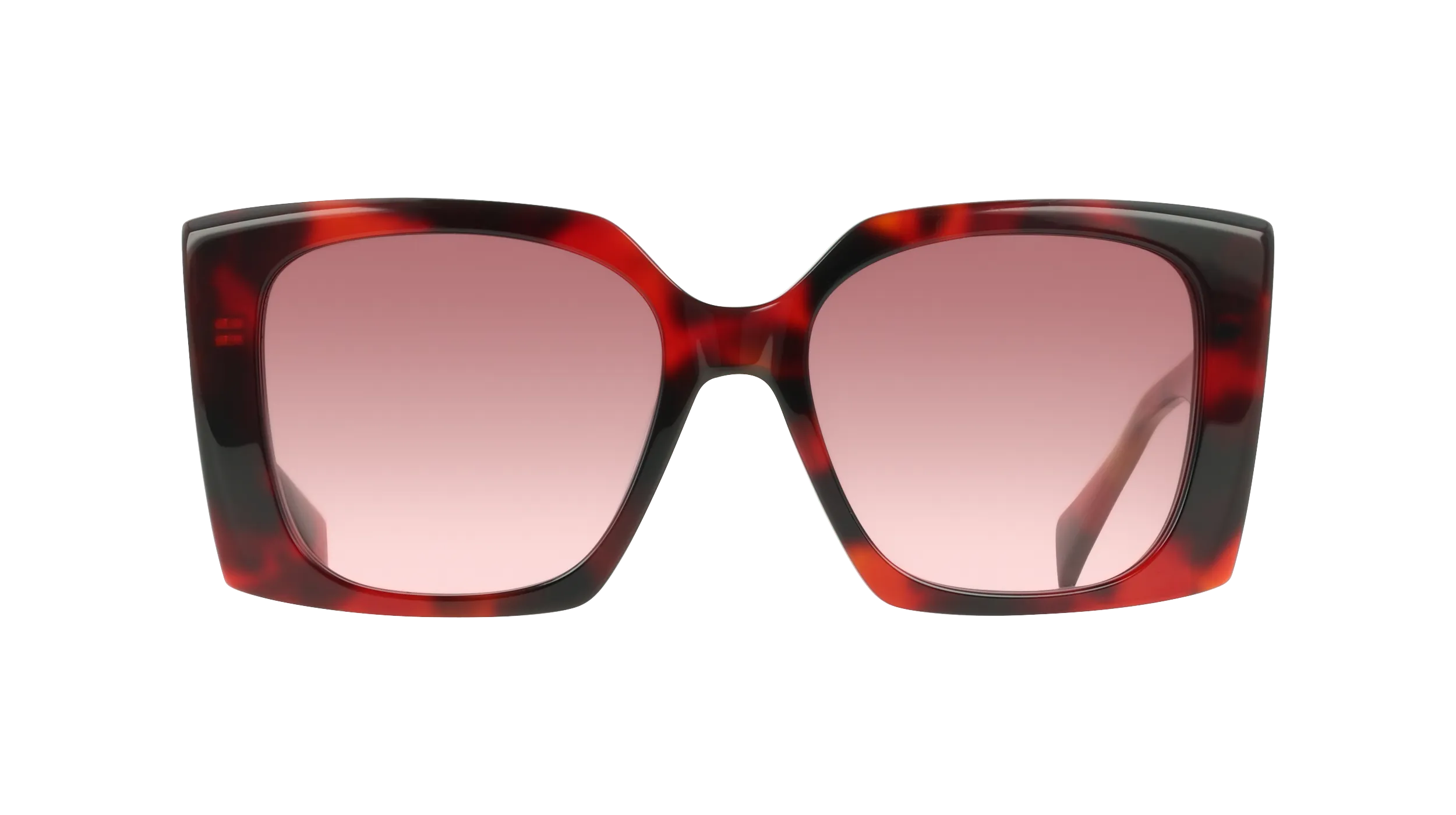 Liu Jo LJ819S 640 Occhiali da sole Acetato Rosso Squadrata Normale Sfumato - immagine 2