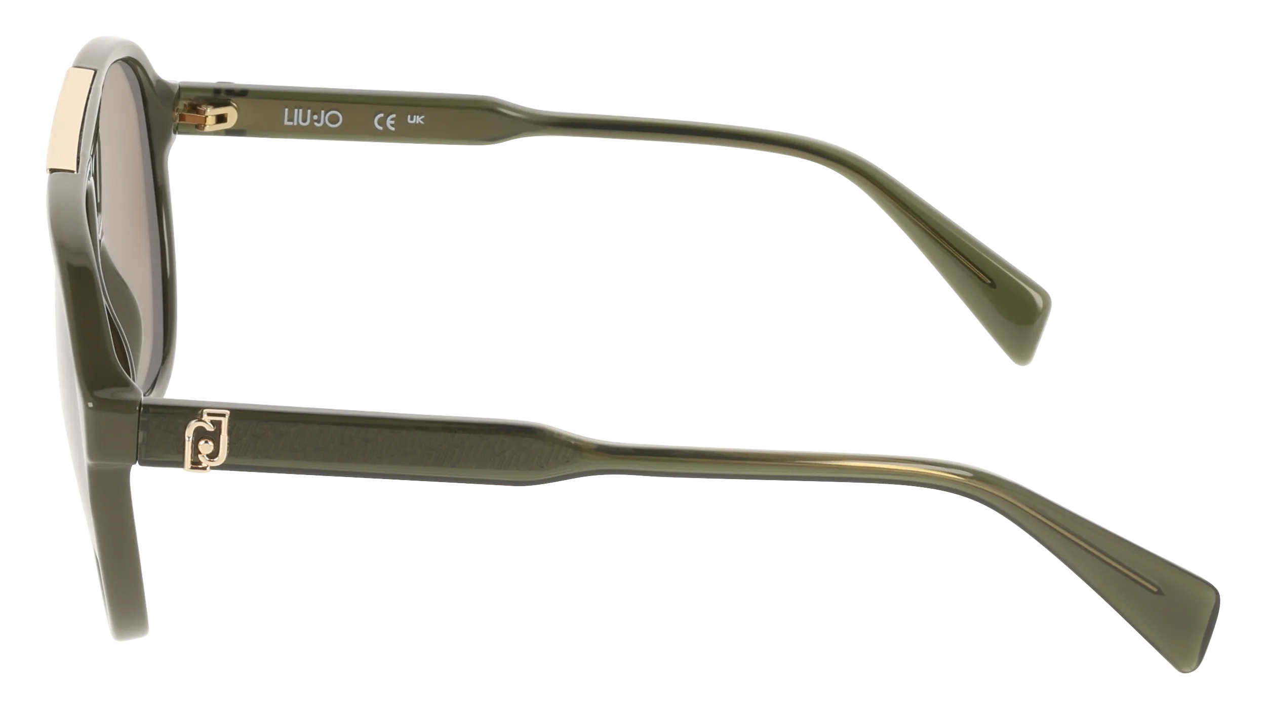 Liu Jo LJ821S 310 Occhiali da sole Bio-iniettato Verde Marrone Pilot Normale - immagine 3