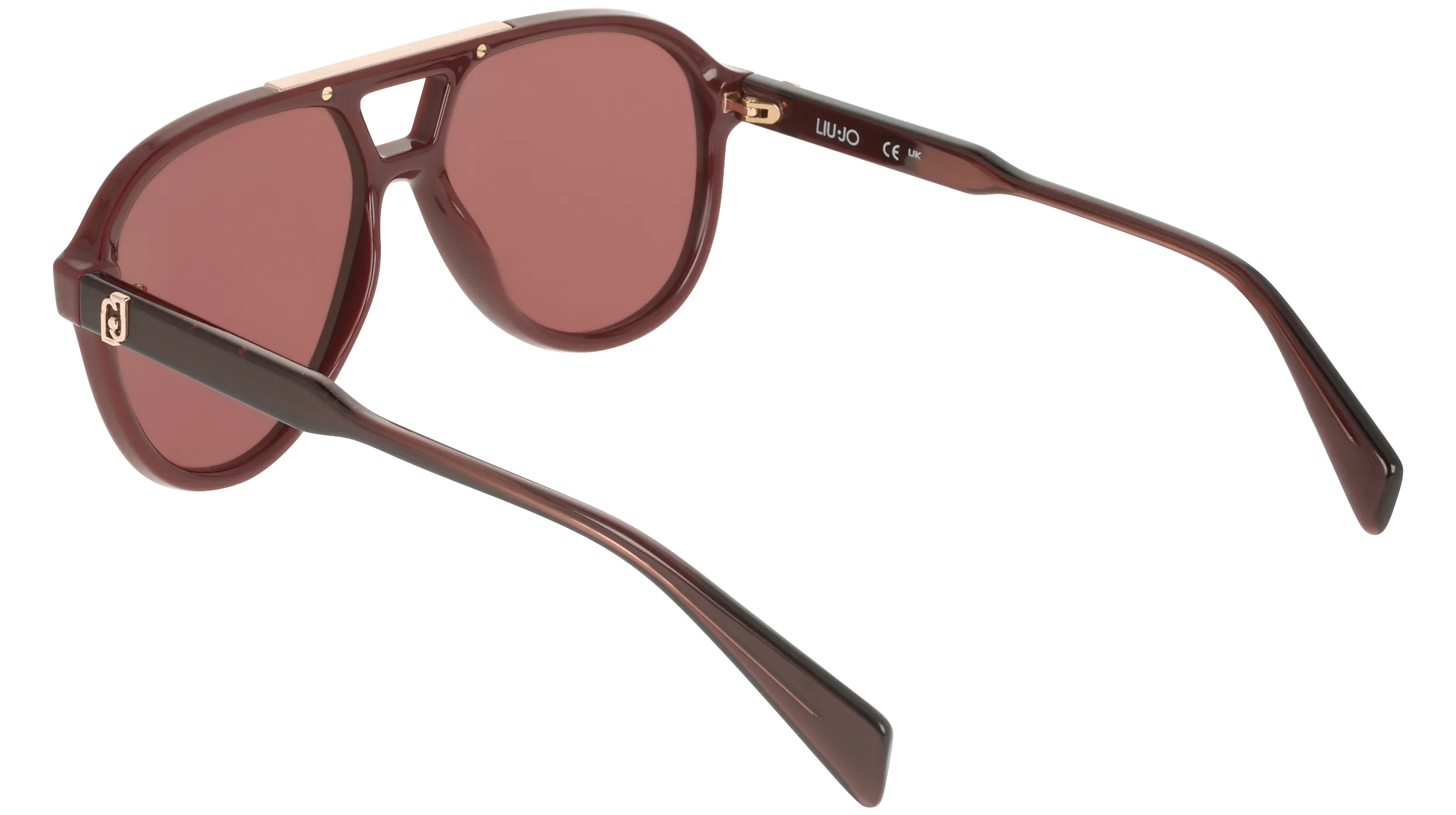 Liu Jo LJ821S 602 Occhiali da sole Bio-iniettato Rosso Rosso Pilot Normale - immagine 4