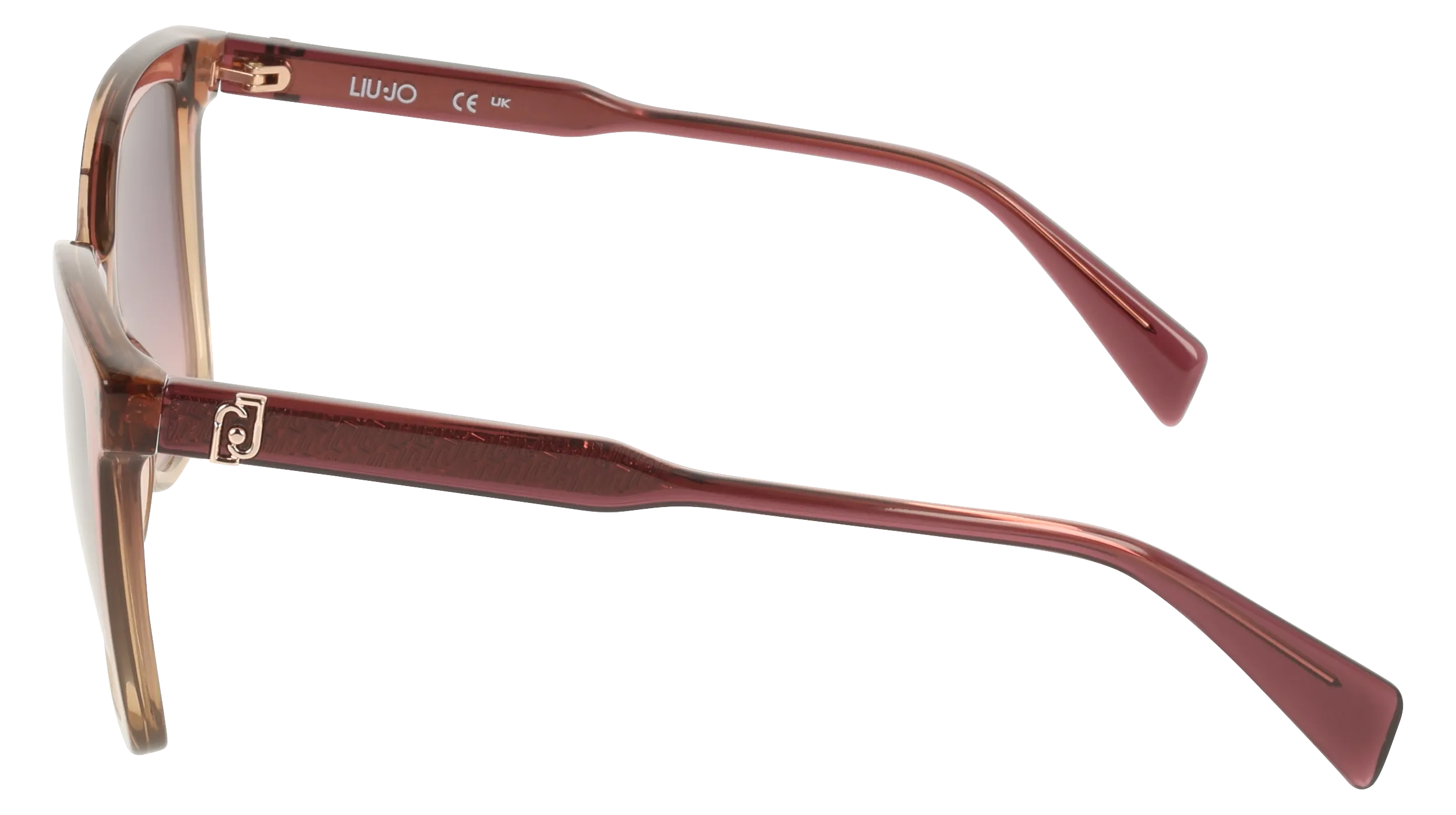 Liu Jo LJ822S 607 Occhiali da sole Bio-iniettato Bordeaux Viola Farfalla Normale - immagine 3