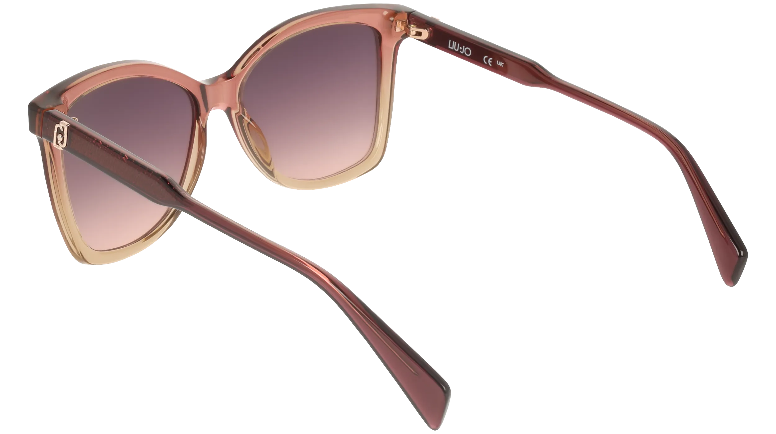 Liu Jo LJ822S 607 Occhiali da sole Bio-iniettato Bordeaux Viola Farfalla Normale - immagine 4
