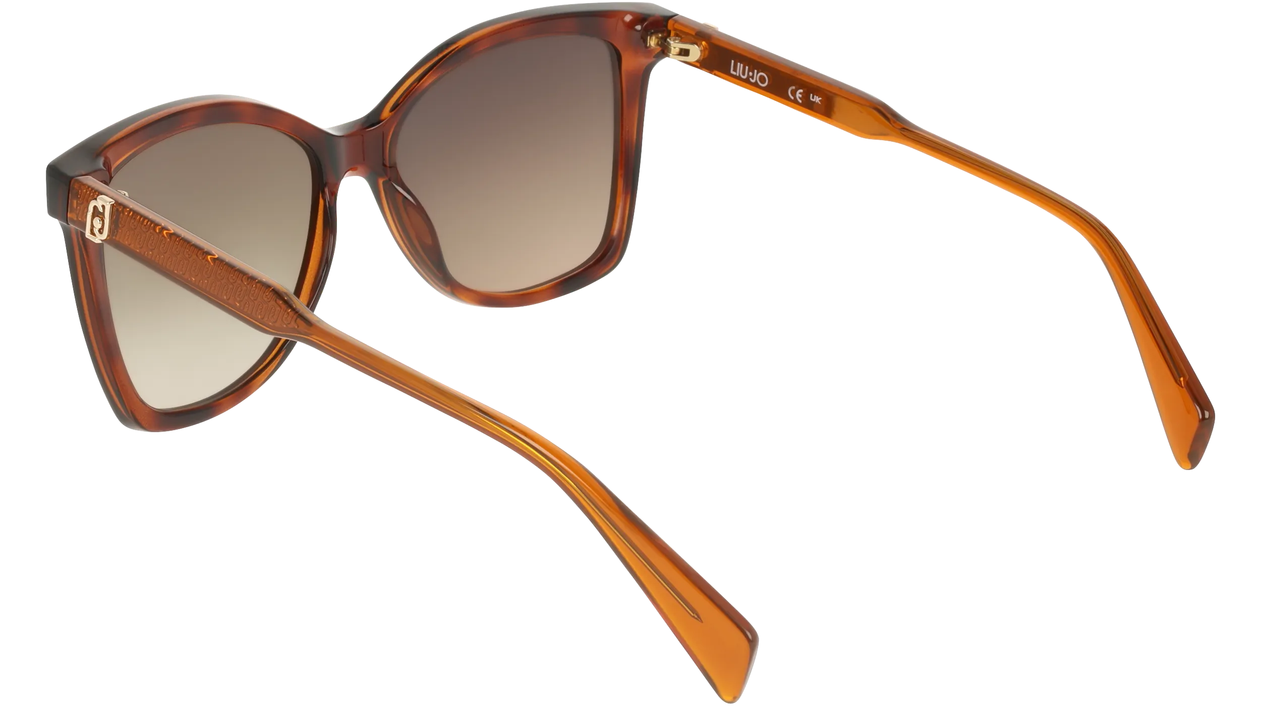 Liu Jo LJ822S 240 Occhiali da sole Bio-iniettato Havana Farfalla Normale Sfumato - immagine 4
