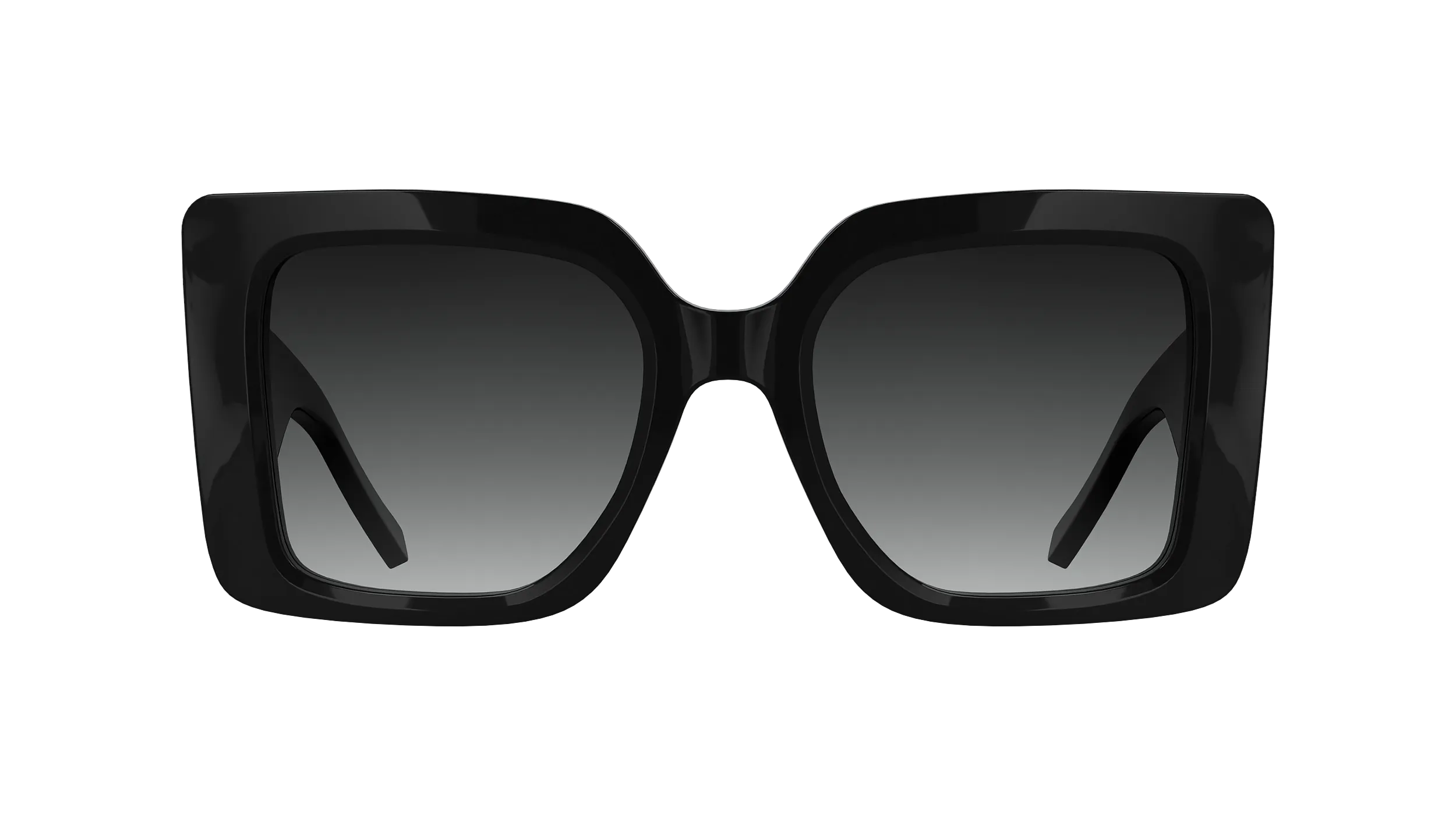 Karl Lagerfeld KL6203S 001 Occhiali da sole Acetato Nero Squadrata Normale Sfumato - immagine 2