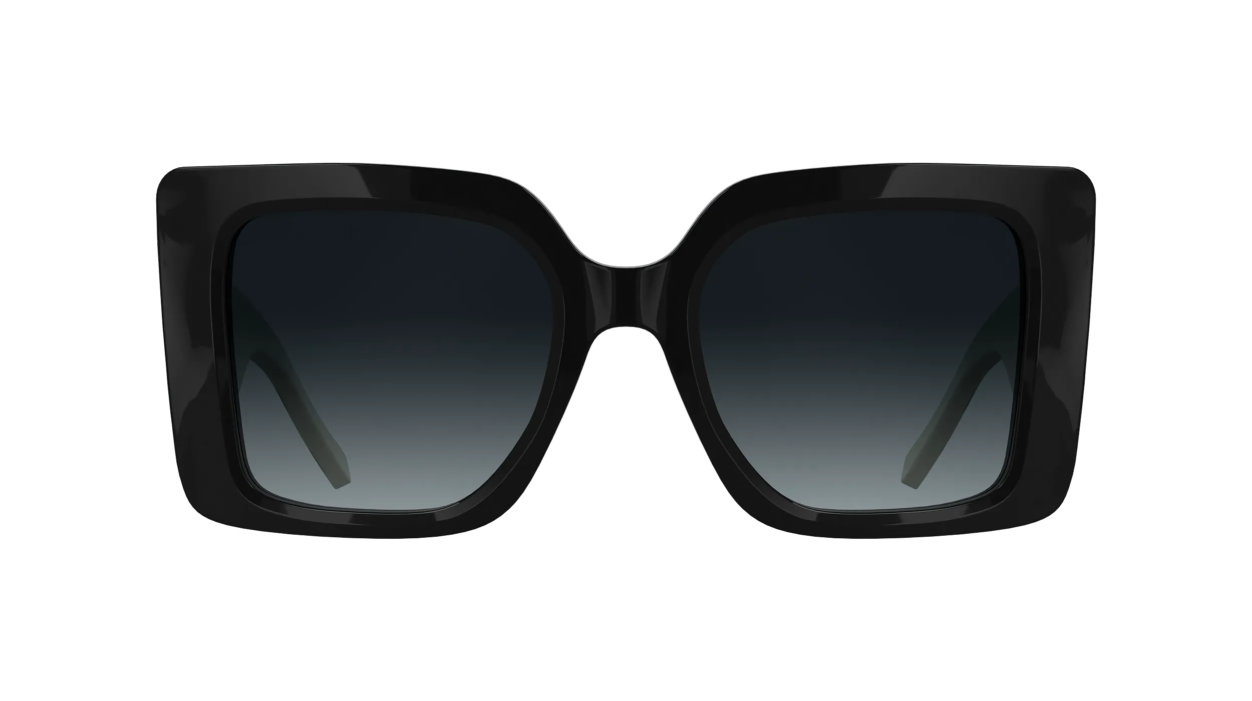 Karl Lagerfeld KL6203S 006 Occhiali da sole Acetato Nero Squadrata Normale Sfumato - immagine 2