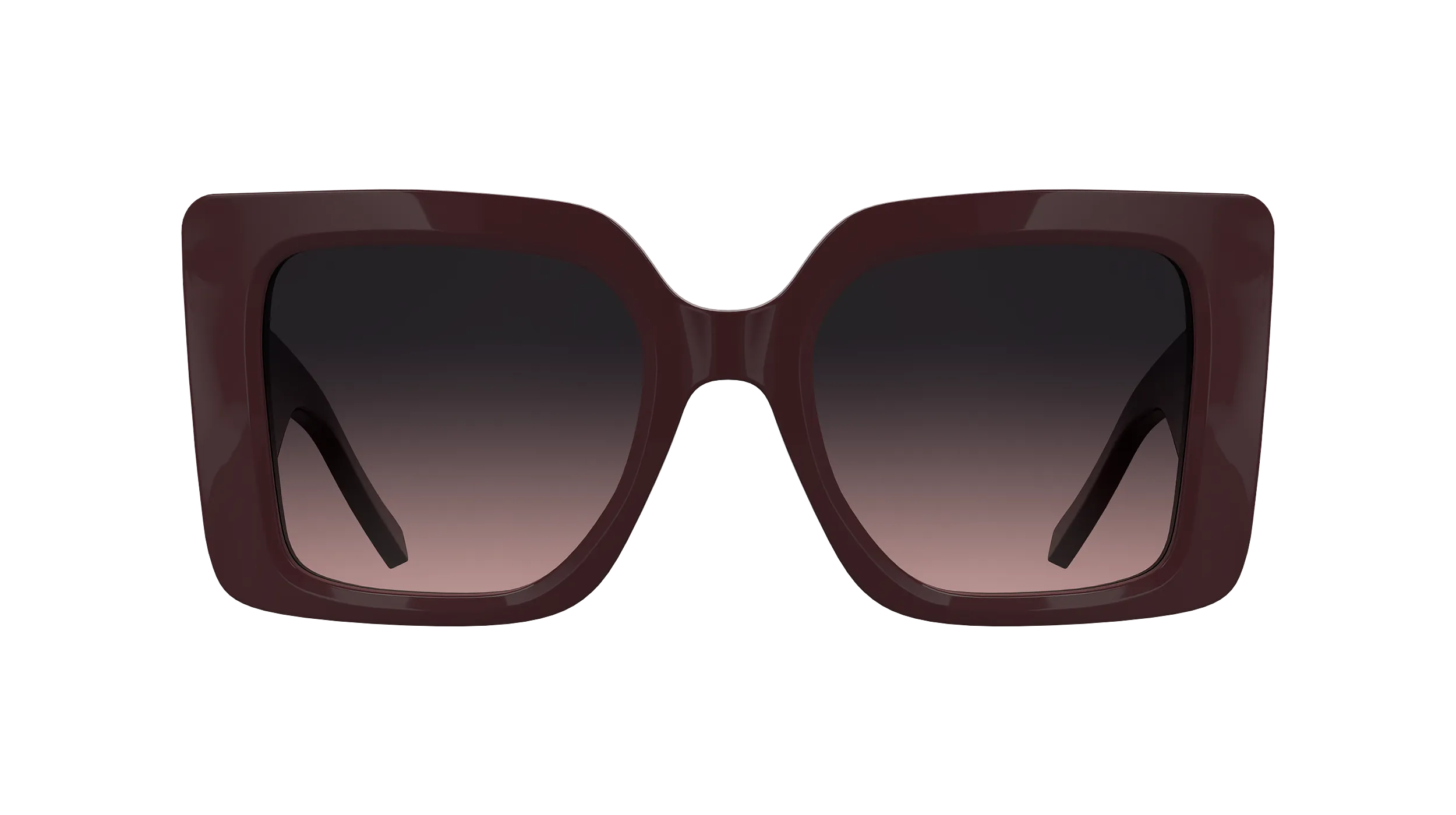 Karl Lagerfeld KL6203S 601 Occhiali da sole Acetato Bordeaux Squadrata Normale Sfumato - immagine 2