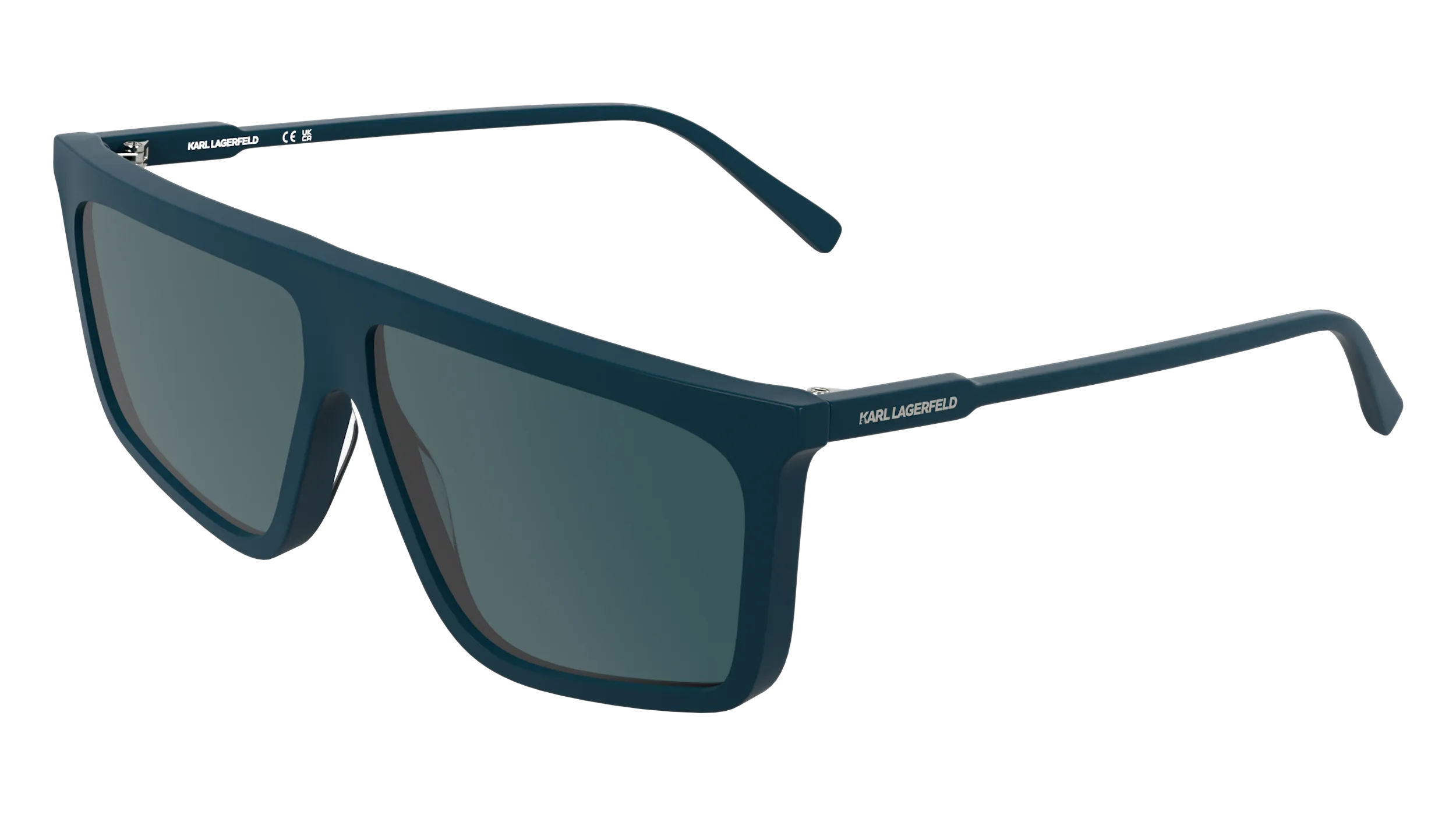 Karl Lagerfeld KL6210S 425 Occhiali da sole Acetato Petrolio Blu Squadrata Normale - immagine 1