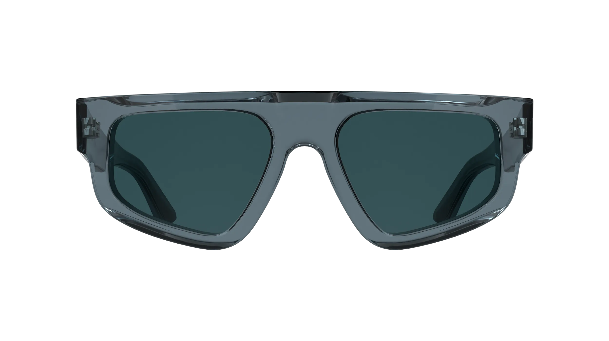 Calvin Klein CK25539S 400 Occhiali da sole Acetato Blu Blu Squadrata Normale - immagine 2