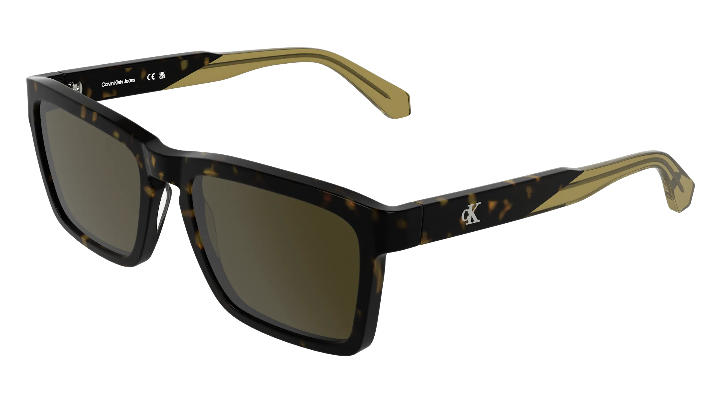 Calvin Klein CKJ25617S 242 Occhiali da sole Acetato Havana Marrone Squadrata Normale - immagine 1
