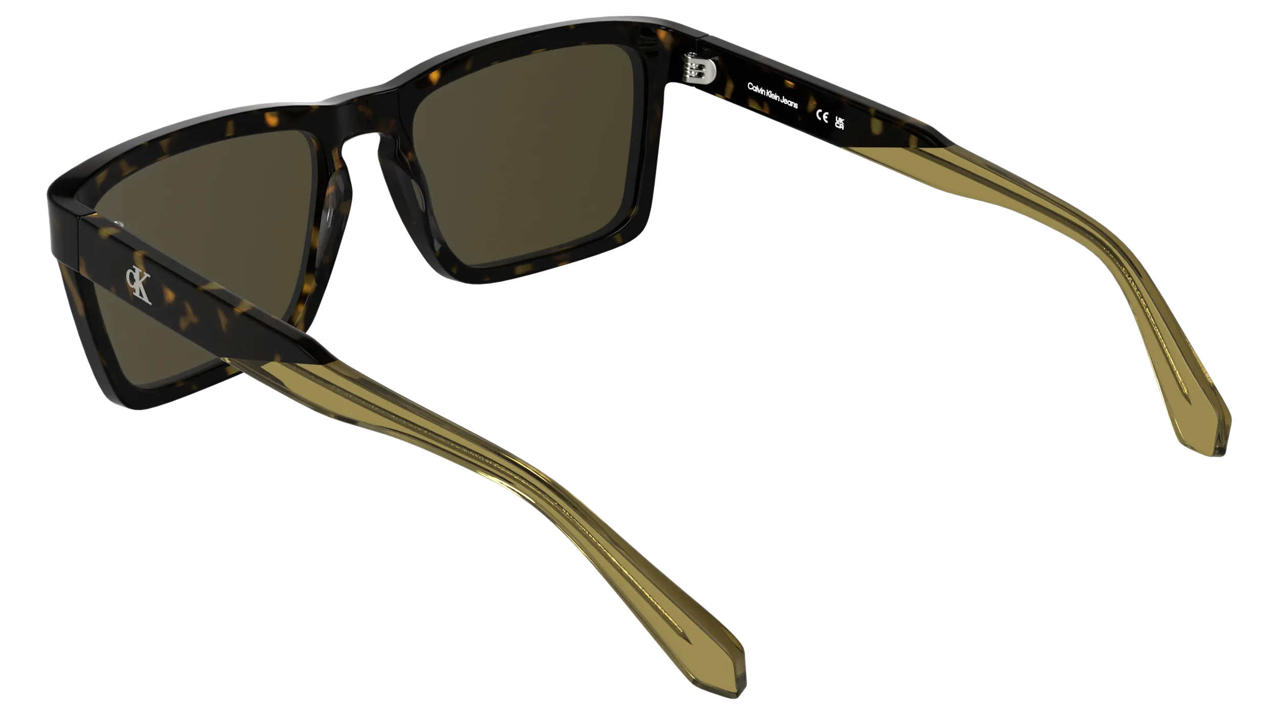 Calvin Klein CKJ25617S 242 Occhiali da sole Acetato Havana Marrone Squadrata Normale - immagine 4