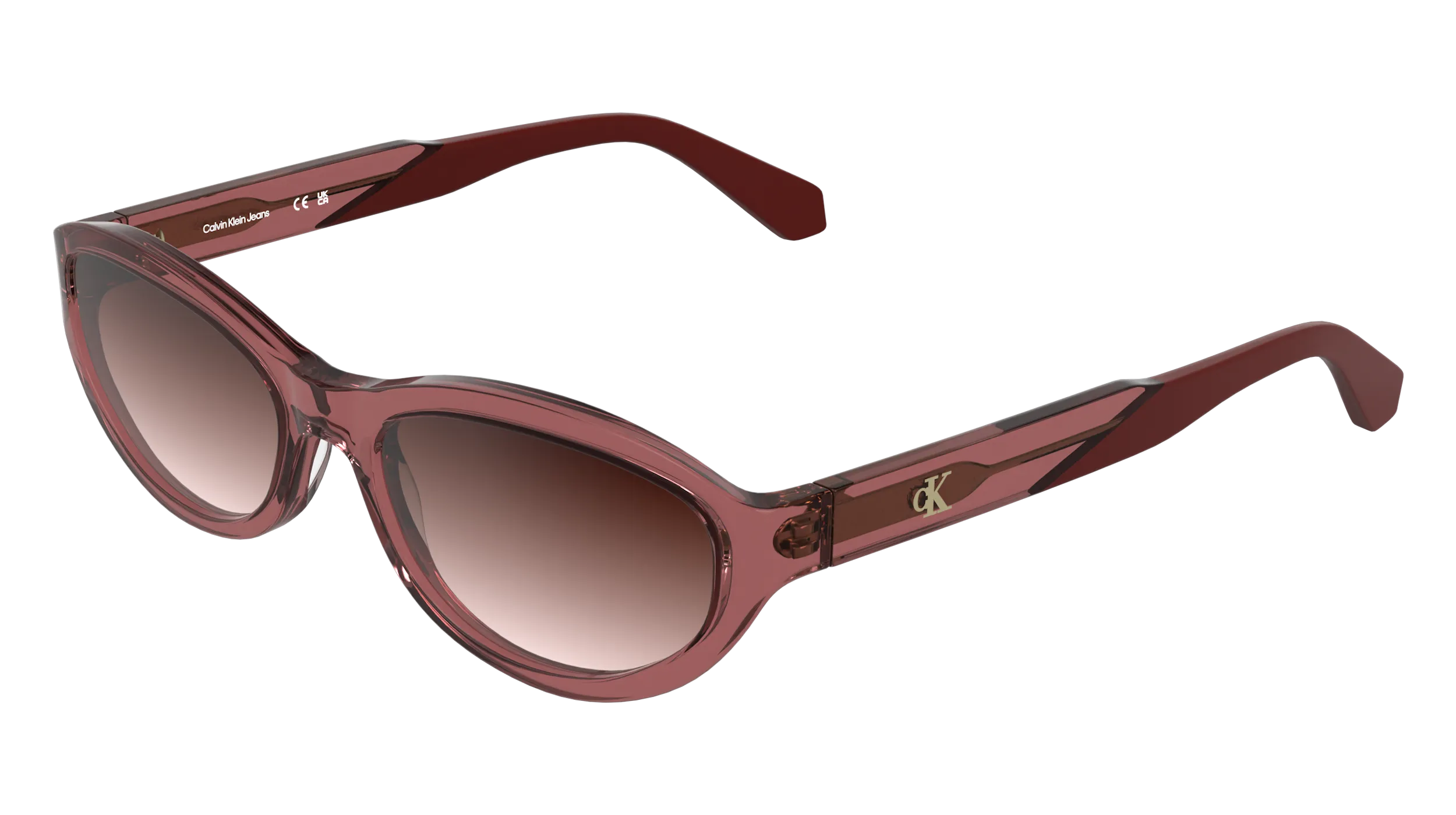 Calvin Klein CKJ25618S 600 Occhiali da sole Acetato Rosso Rosa Cat Eye Normale - immagine 1