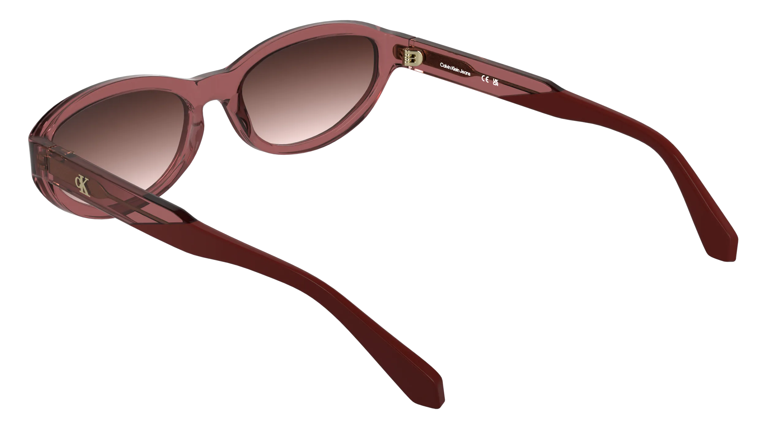 Calvin Klein CKJ25618S 600 Occhiali da sole Acetato Rosso Rosa Cat Eye Normale - immagine 4