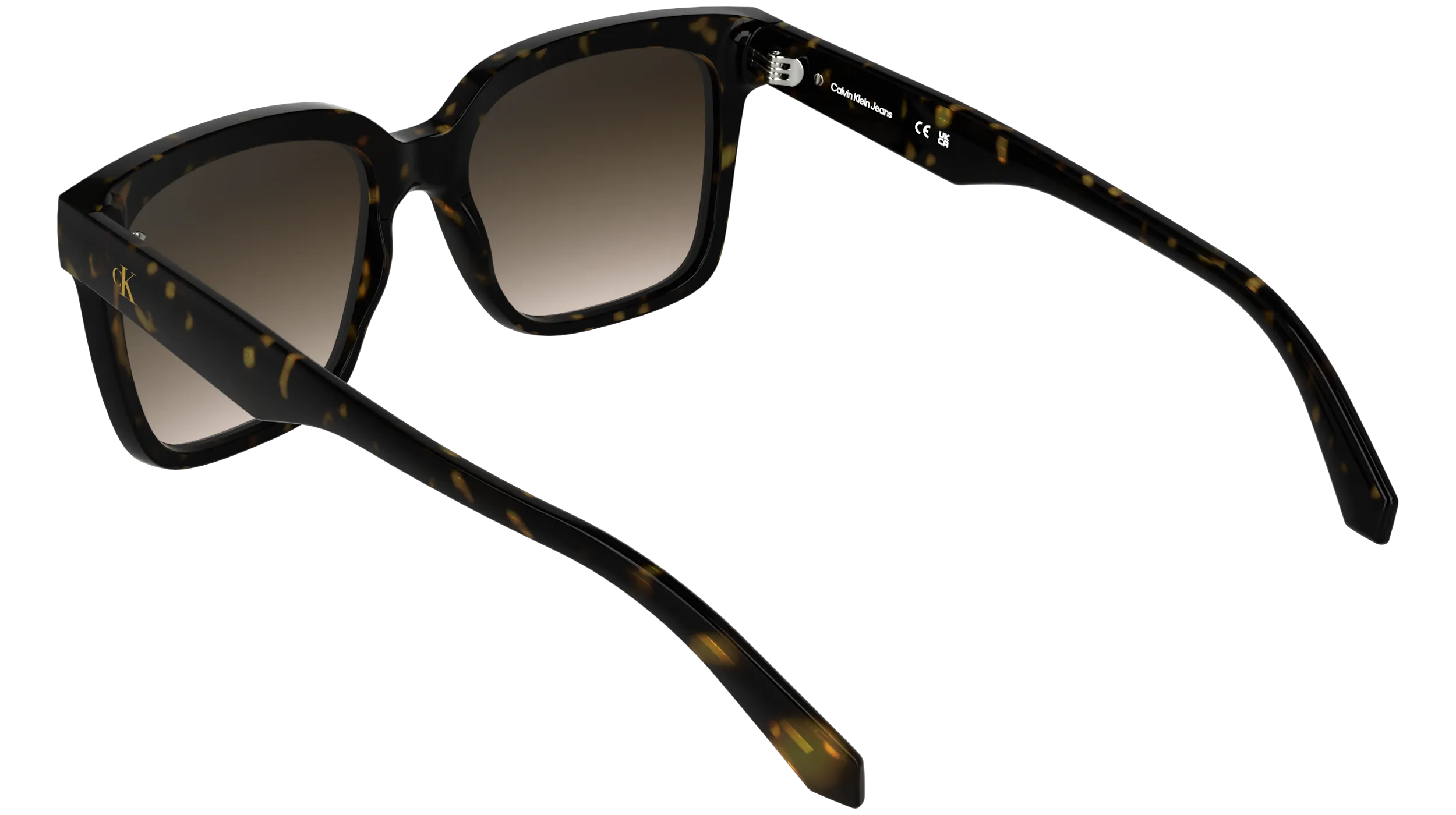 Calvin Klein CKJ25624S 242 Occhiali da sole Bio-iniettato Havana Squadrata Normale Sfumato - immagine 4