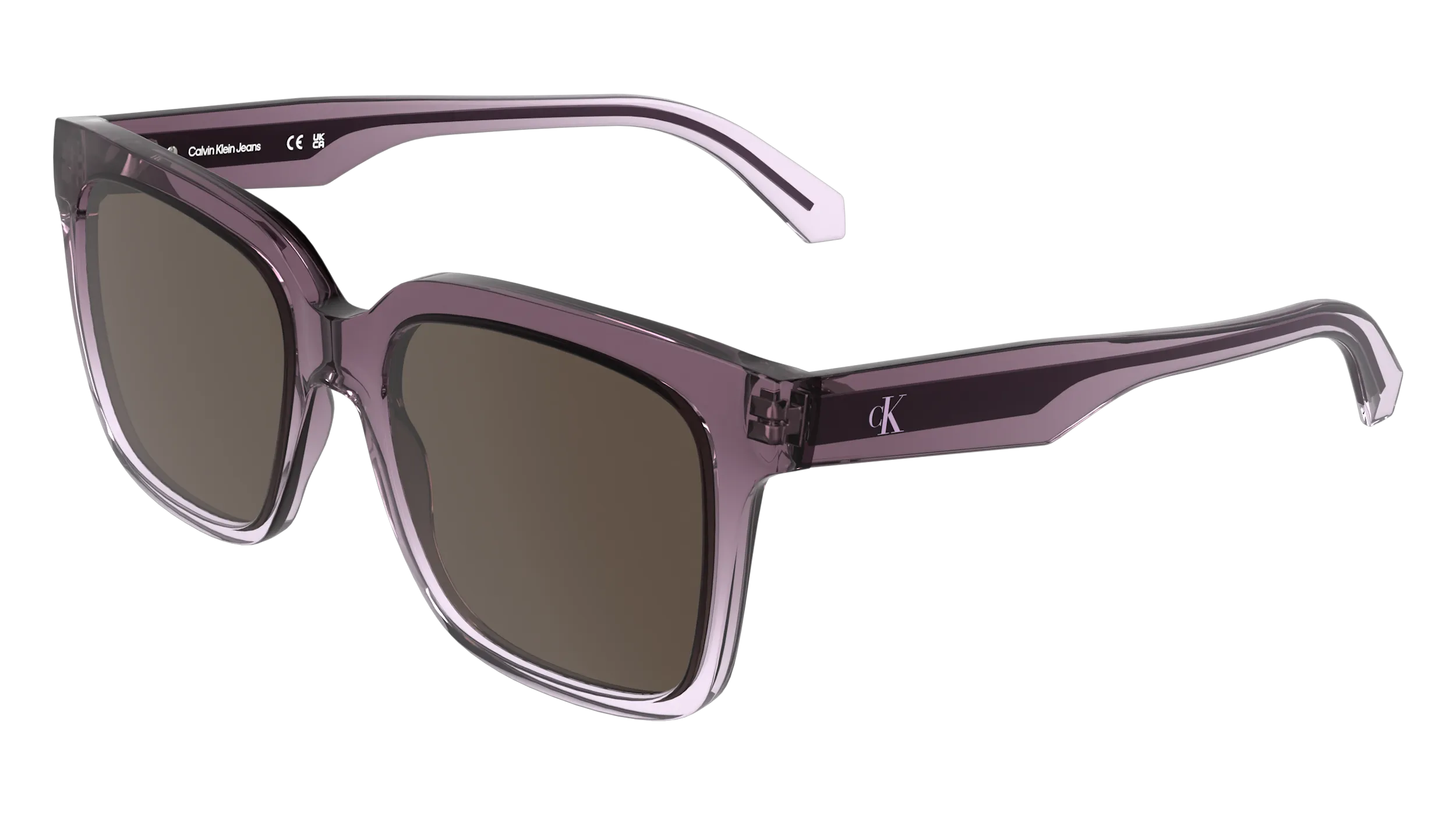 Calvin Klein CKJ25624S 665 Occhiali da sole Bio-iniettato Marrone Squadrata Normale - immagine 1