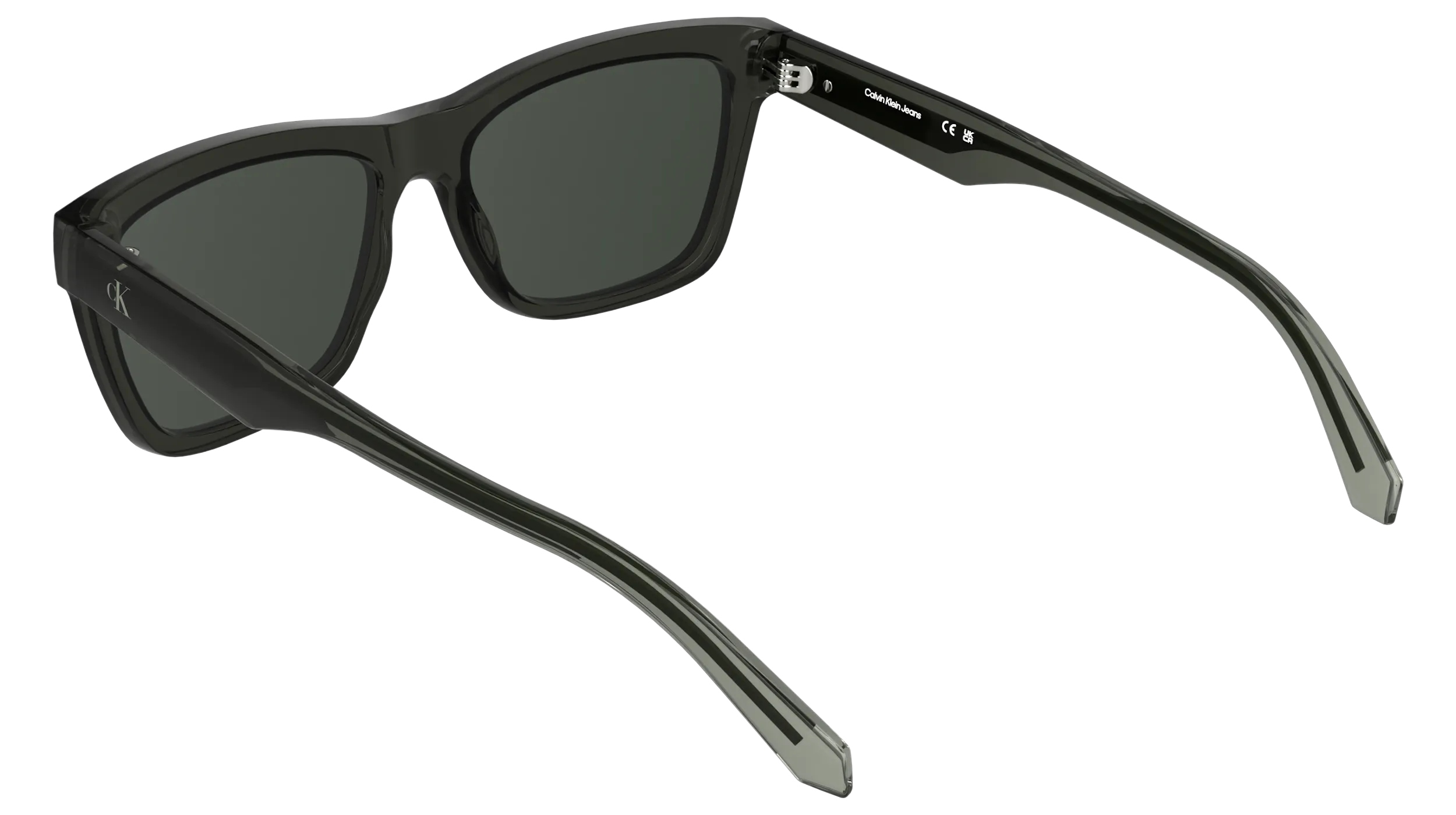 Calvin Klein CKJ25623S 309 Occhiali da sole Bio-iniettato Verde Marrone Squadrata Normale - immagine 4
