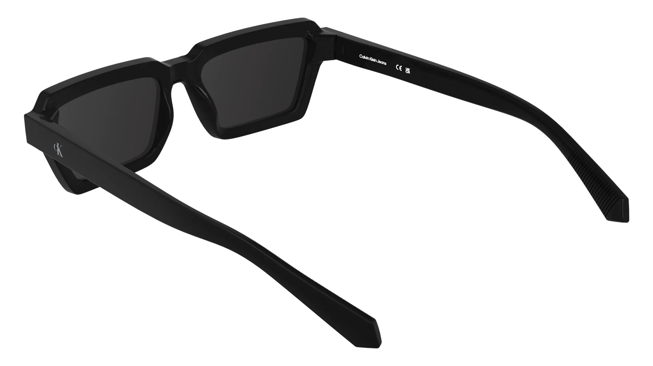 Calvin Klein CKJ25622S 001 Occhiali da sole Bio-iniettato Nero Grigio Squadrata Normale - immagine 4