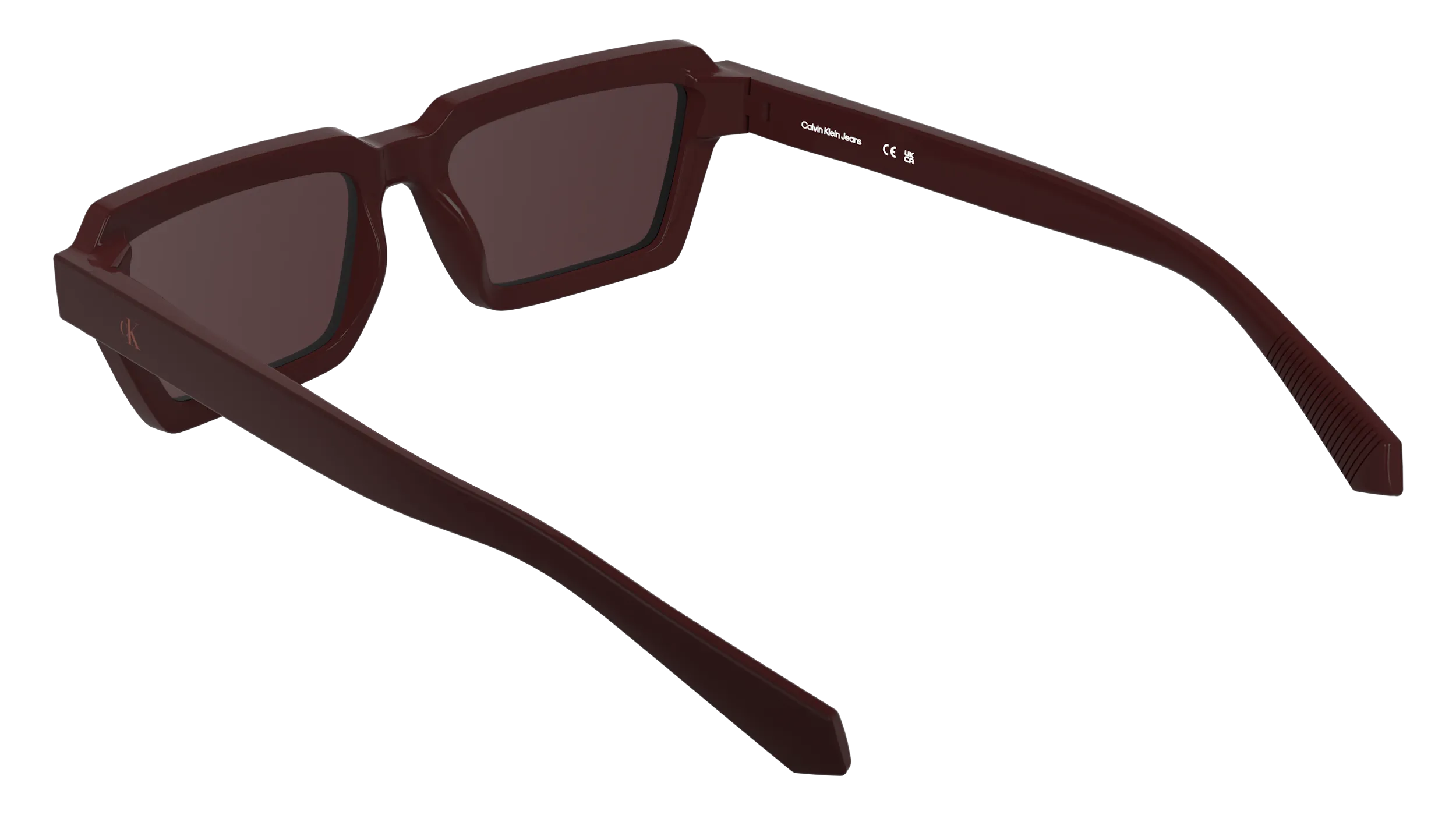 Calvin Klein CKJ25622S 605 Occhiali da sole Bio-iniettato Bordeaux Rosso Squadrata Normale - immagine 4