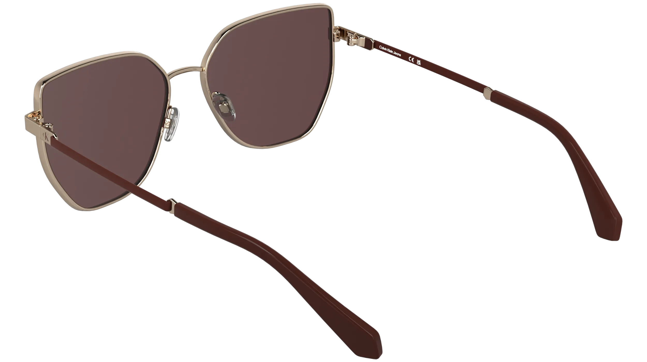 Calvin Klein CKJ25209S 770 Occhiali da sole Metallo Oro Rosso Farfalla Normale - immagine 4
