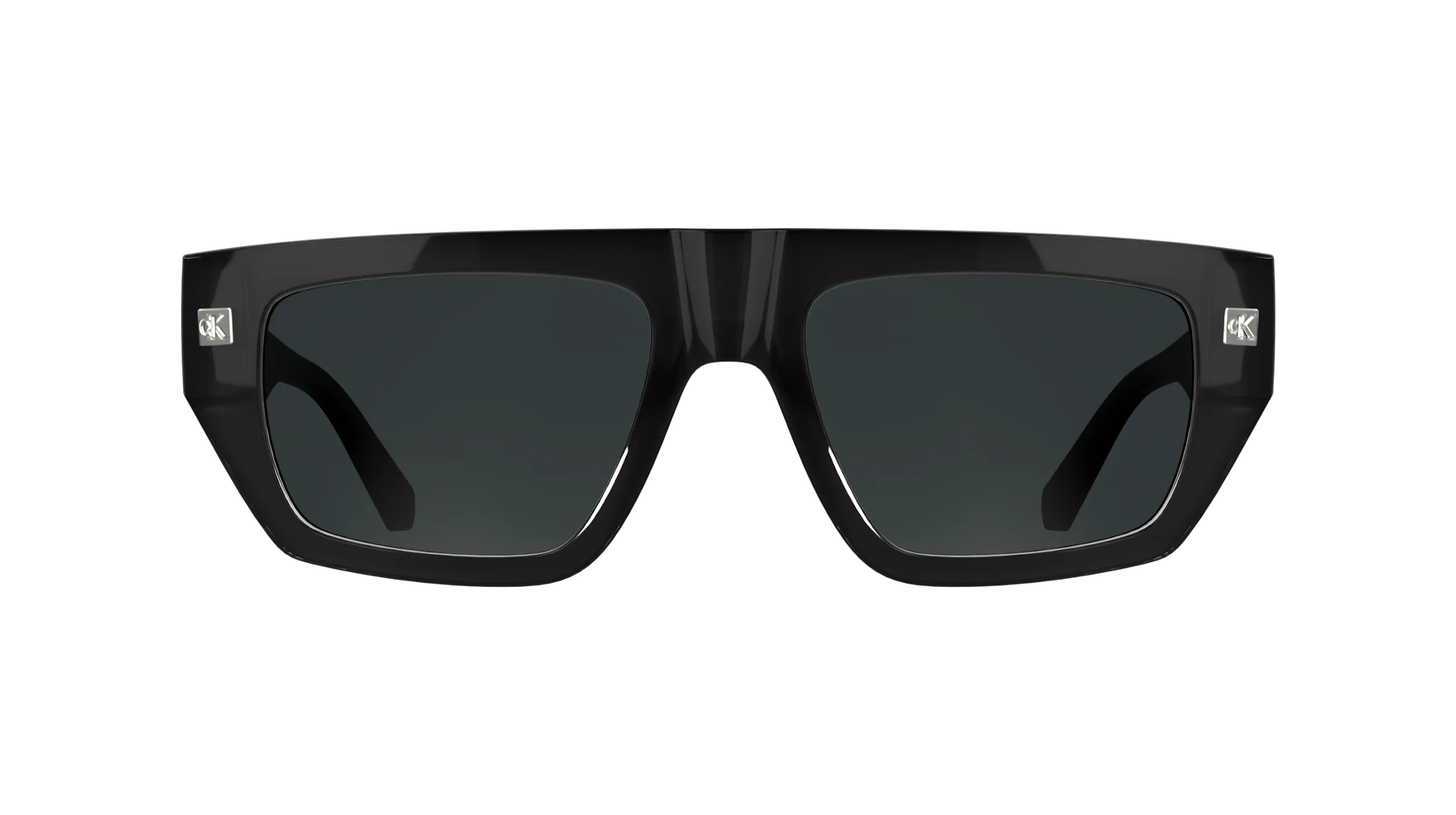 Calvin Klein CKJ25619S 001 Occhiali da sole Bio-iniettato Nero Grigio Squadrata Normale - immagine 2