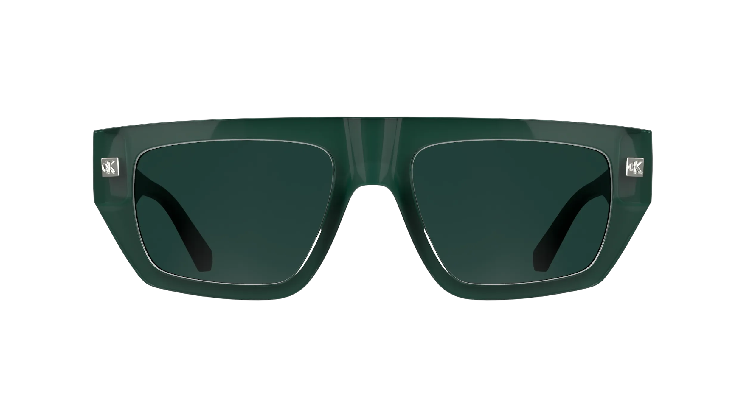 Calvin Klein CKJ25619S 300 Occhiali da sole Bio-iniettato Verde Verde / Petrolio Squadrata Normale - immagine 2