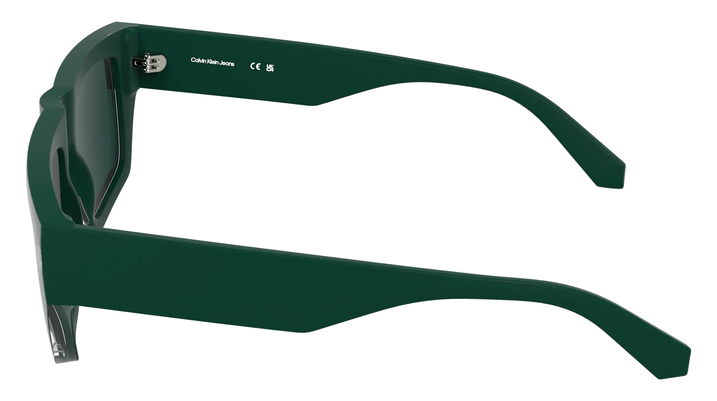 Calvin Klein CKJ25619S 300 Occhiali da sole Bio-iniettato Verde Verde / Petrolio Squadrata Normale - immagine 3
