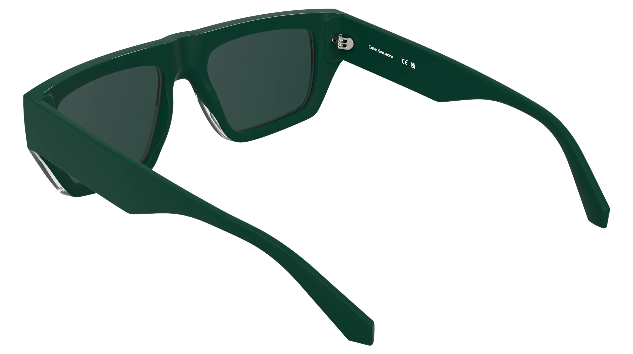 Calvin Klein CKJ25619S 300 Occhiali da sole Bio-iniettato Verde Verde / Petrolio Squadrata Normale - immagine 4