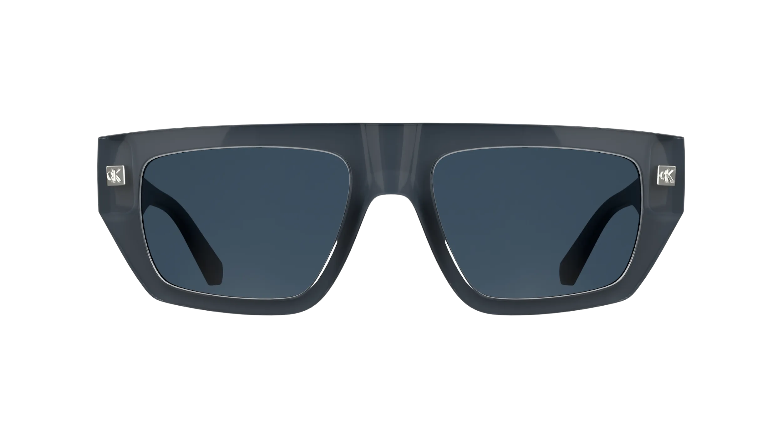 Calvin Klein CKJ25619S 400 Occhiali da sole Bio-iniettato Blu Blu Squadrata Normale - immagine 2