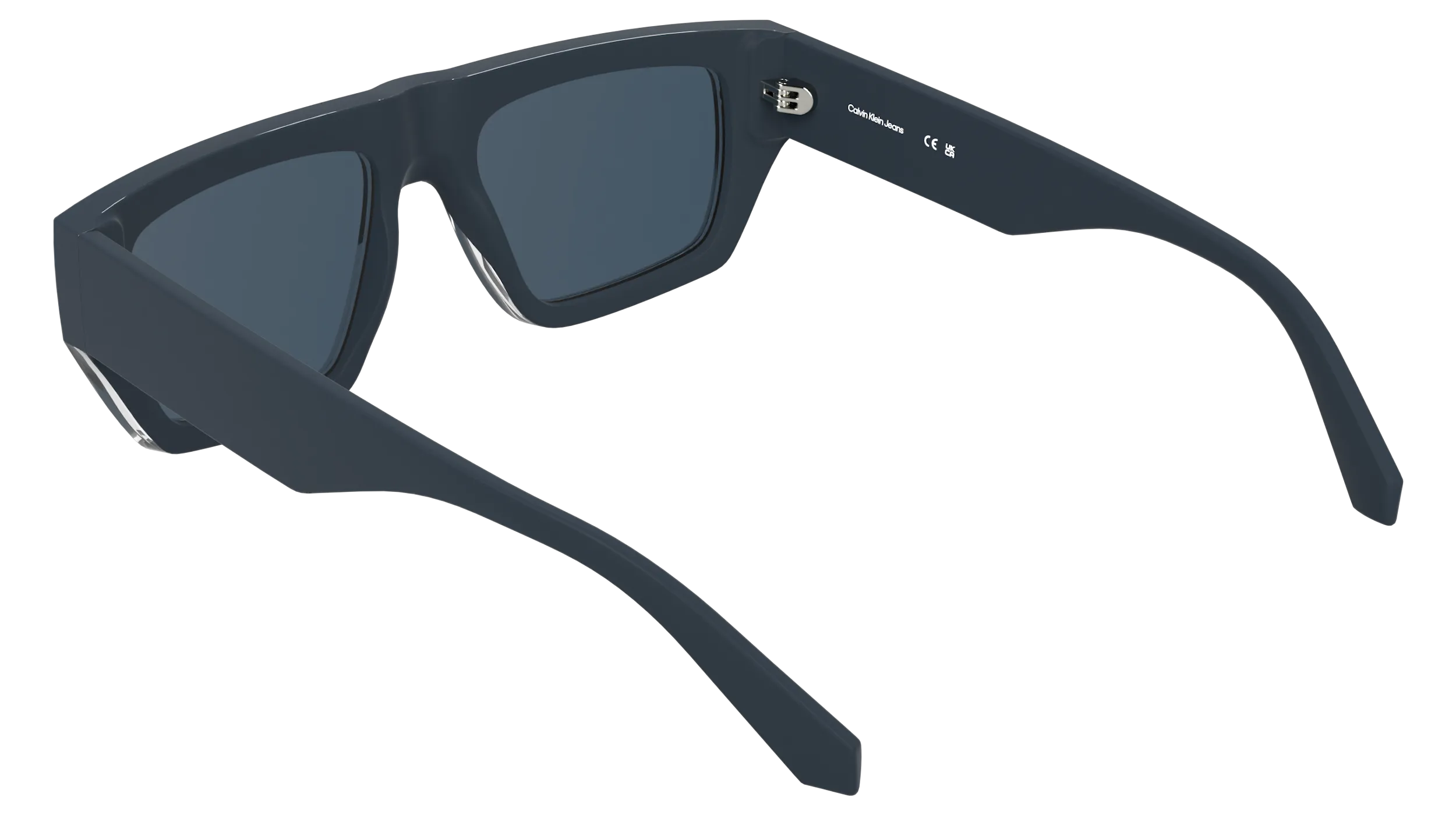 Calvin Klein CKJ25619S 400 Occhiali da sole Bio-iniettato Blu Blu Squadrata Normale - immagine 4