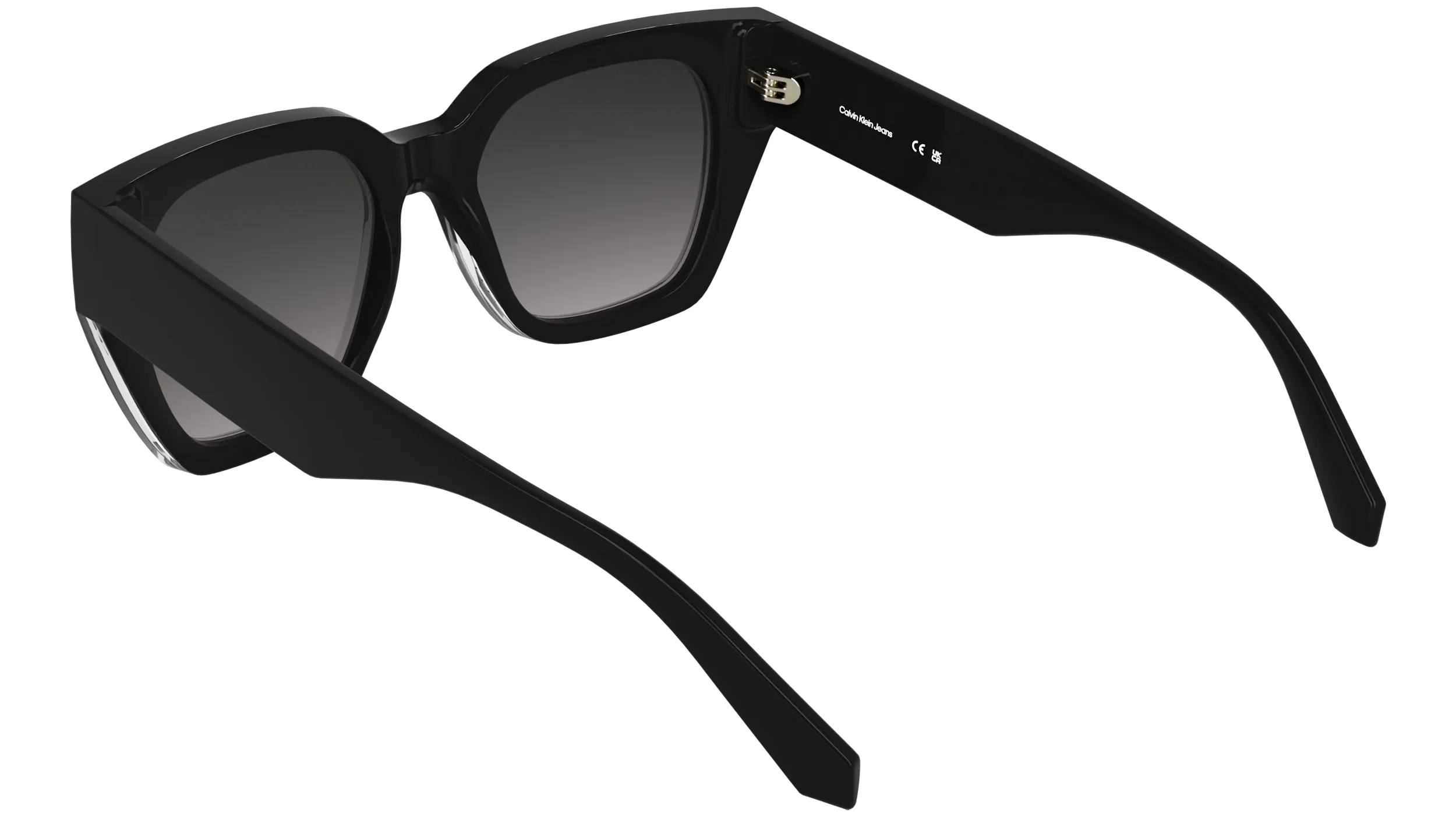 Calvin Klein CKJ25620S 001 Occhiali da sole Bio-iniettato Nero Fumo Farfalla Normale - immagine 4