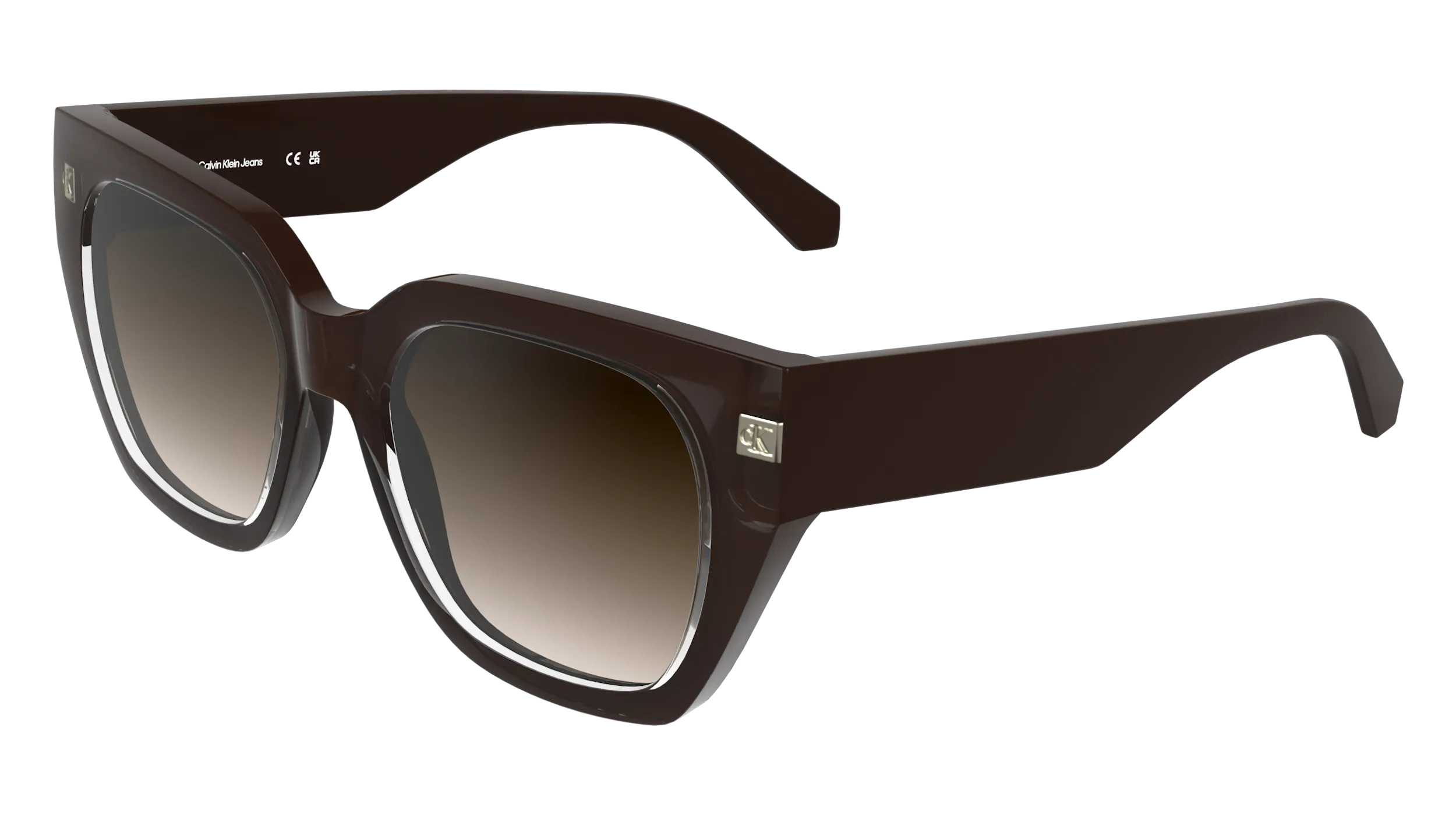 Calvin Klein CKJ25620S 210 Occhiali da sole Bio-iniettato Marrone Farfalla Normale Sfumato - immagine 1