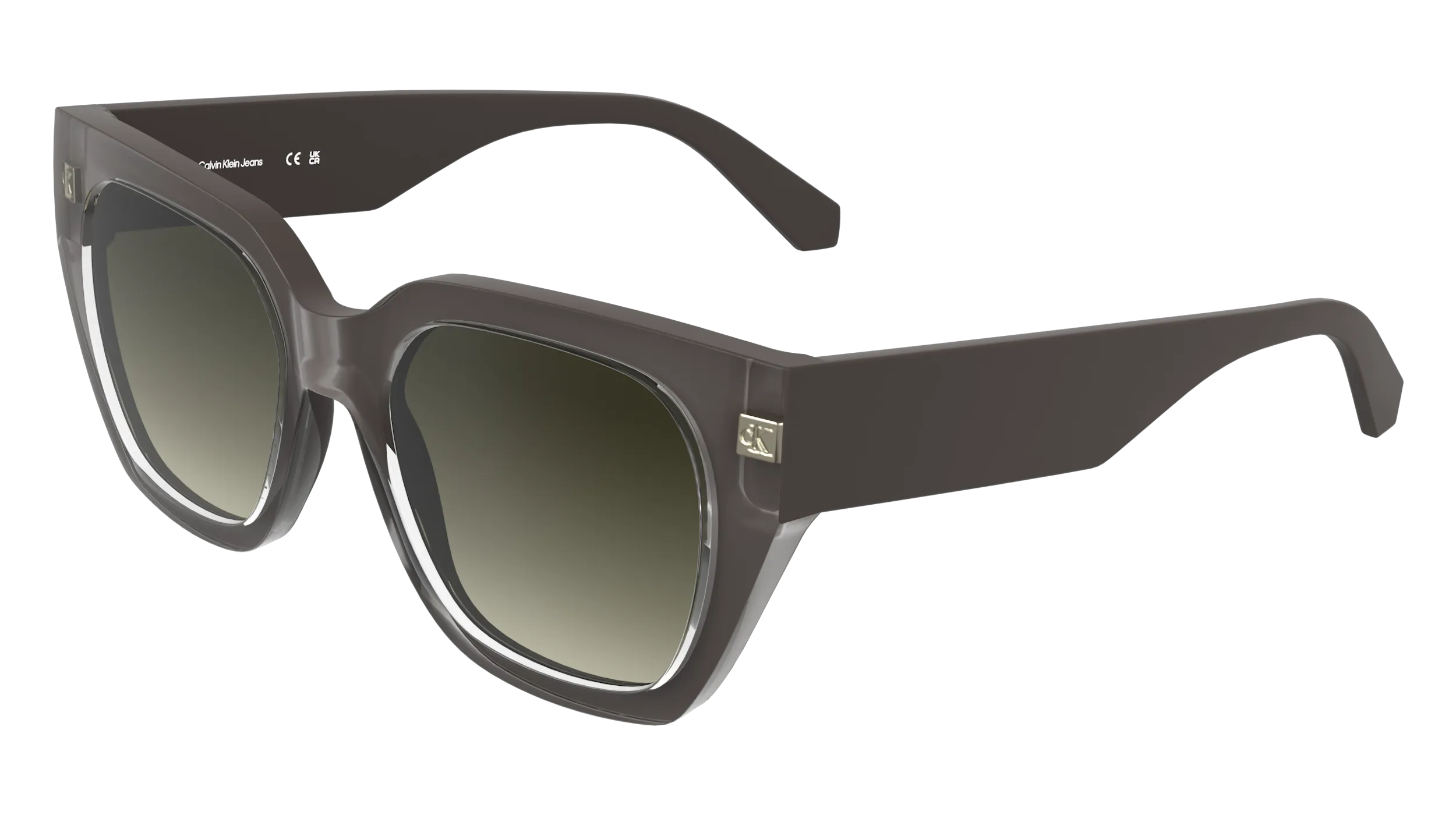 Calvin Klein CKJ25620S 260 Occhiali da sole Bio-iniettato Grigio Marrone Farfalla Normale - immagine 1