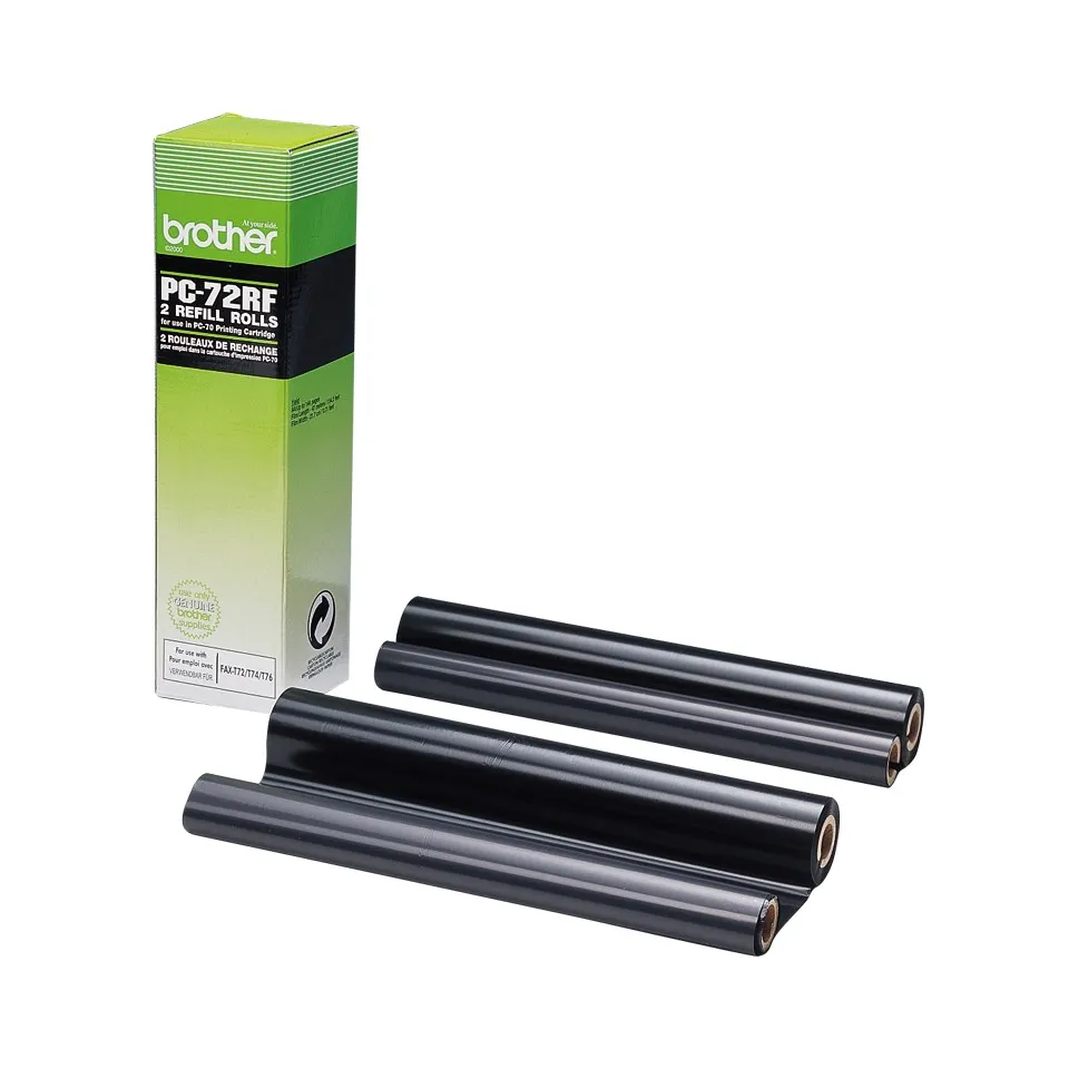 ORIGINALE Brother nastro a trasferimento termico nero PC-72RF Nastro Trasferimento Termico - immagine 1