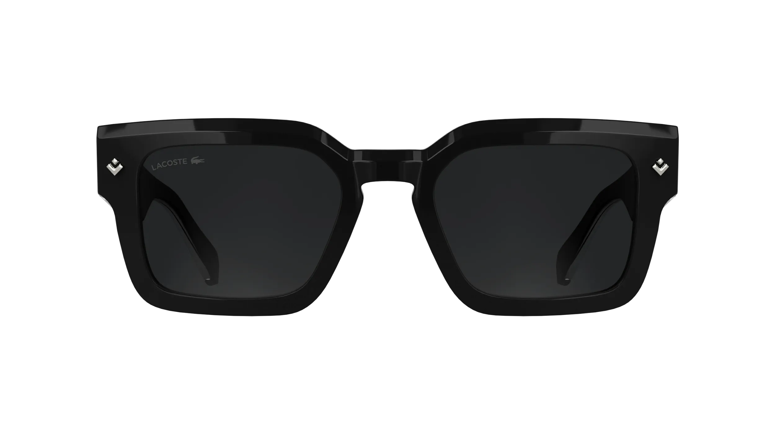 Lacoste L6071S 001 Occhiali da sole Acetato Nero Grigio Squadrata Normale - immagine 2