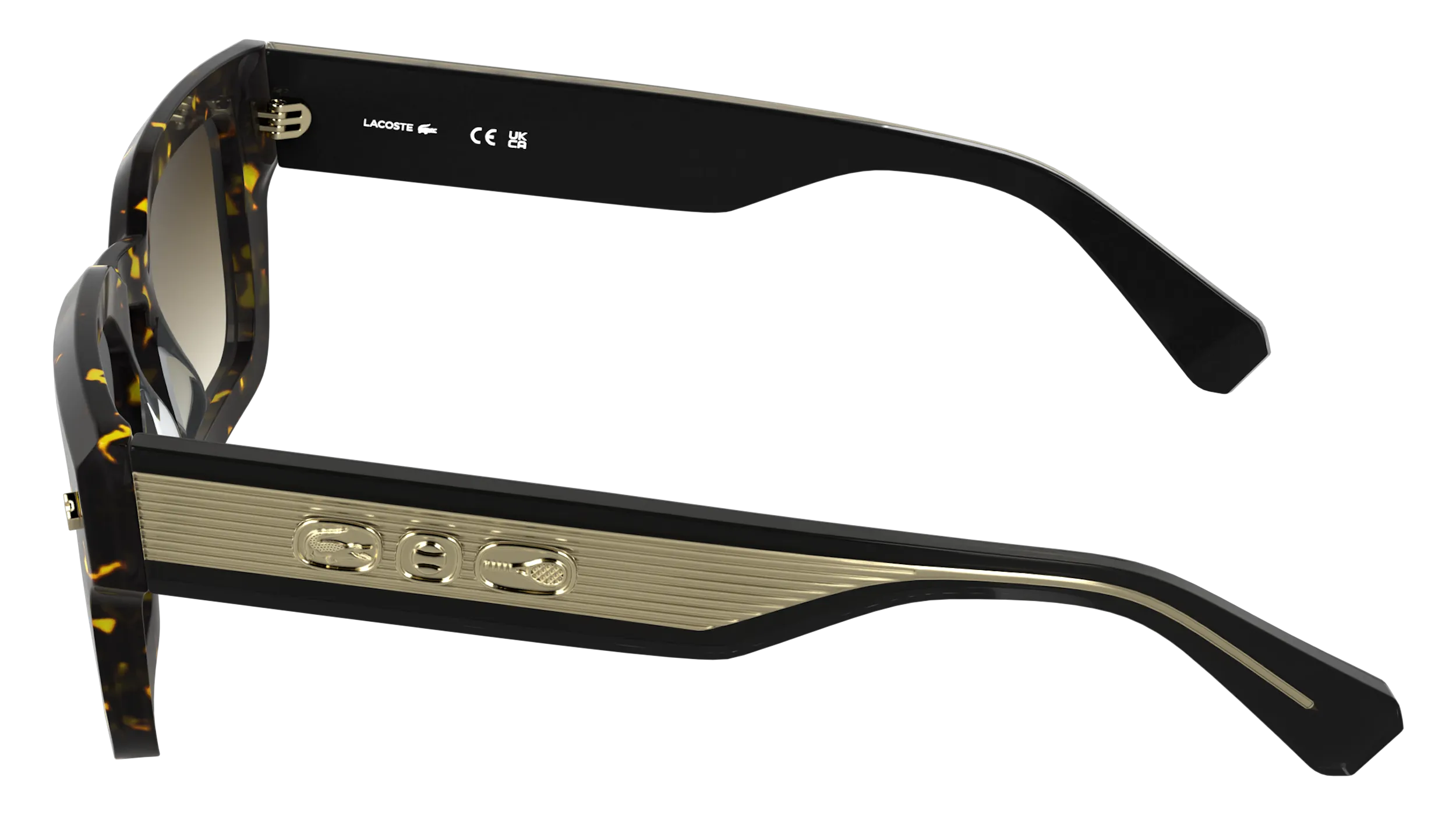 Lacoste L6071S 230 Occhiali da sole Acetato Havana Squadrata Normale Sfumato - immagine 3