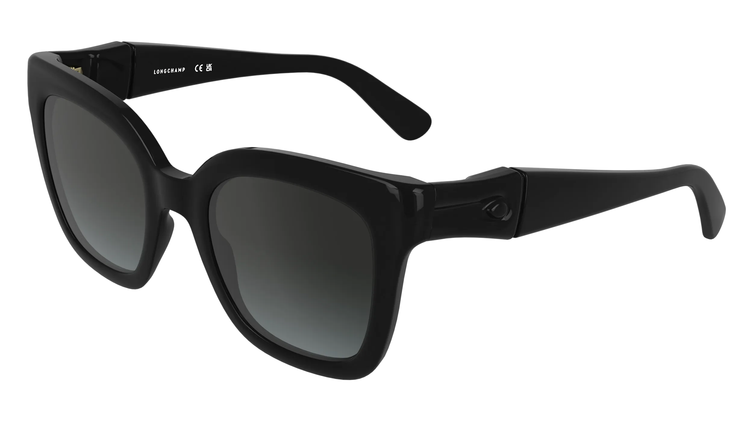 LONGCHAMP LO793S 001 Occhiali da sole Bio-iniettato Nero Squadrata Normale - immagine 1