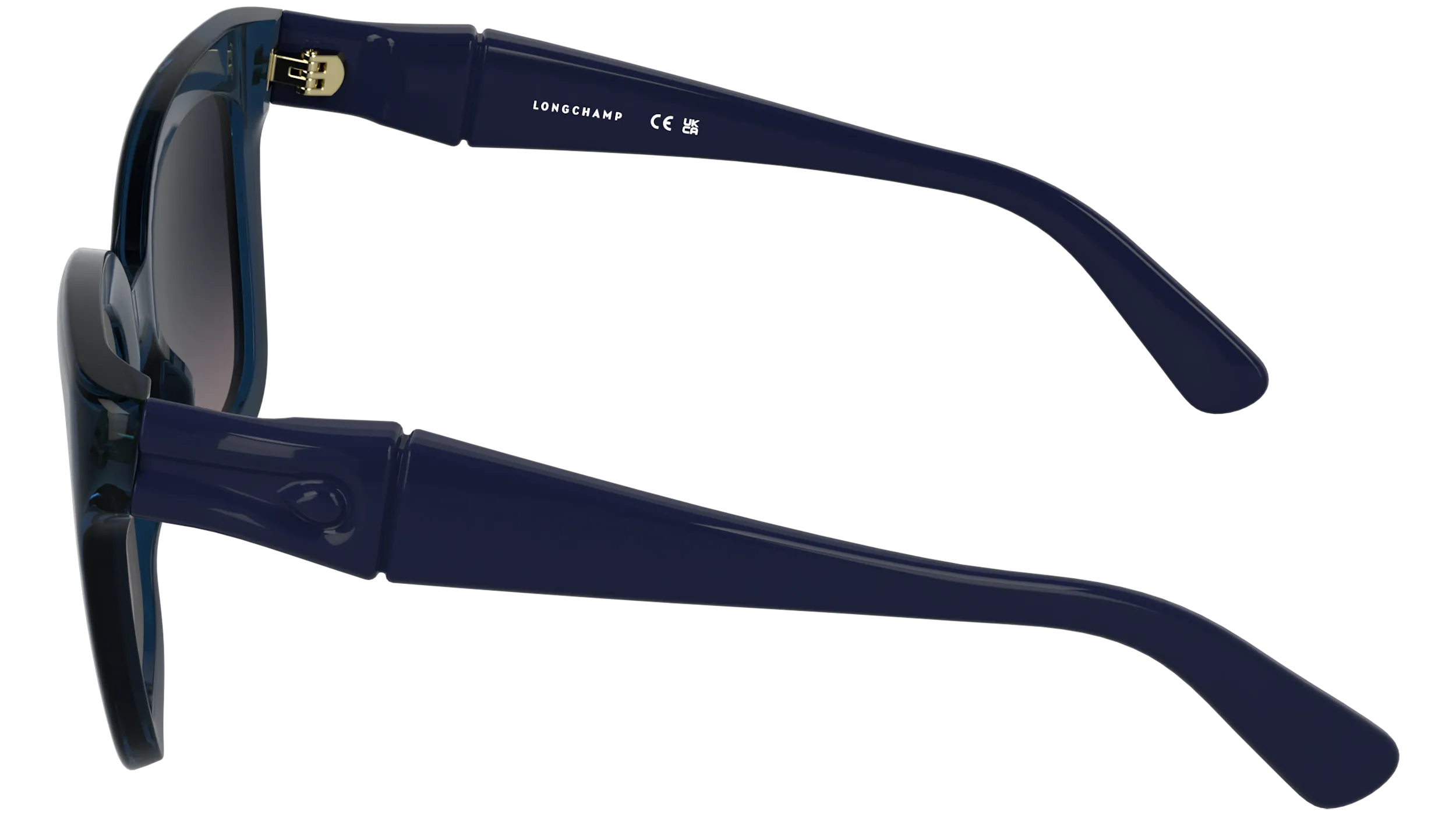 LONGCHAMP LO793S 400 Occhiali da sole Bio-iniettato Blu Blu Squadrata Normale - immagine 3