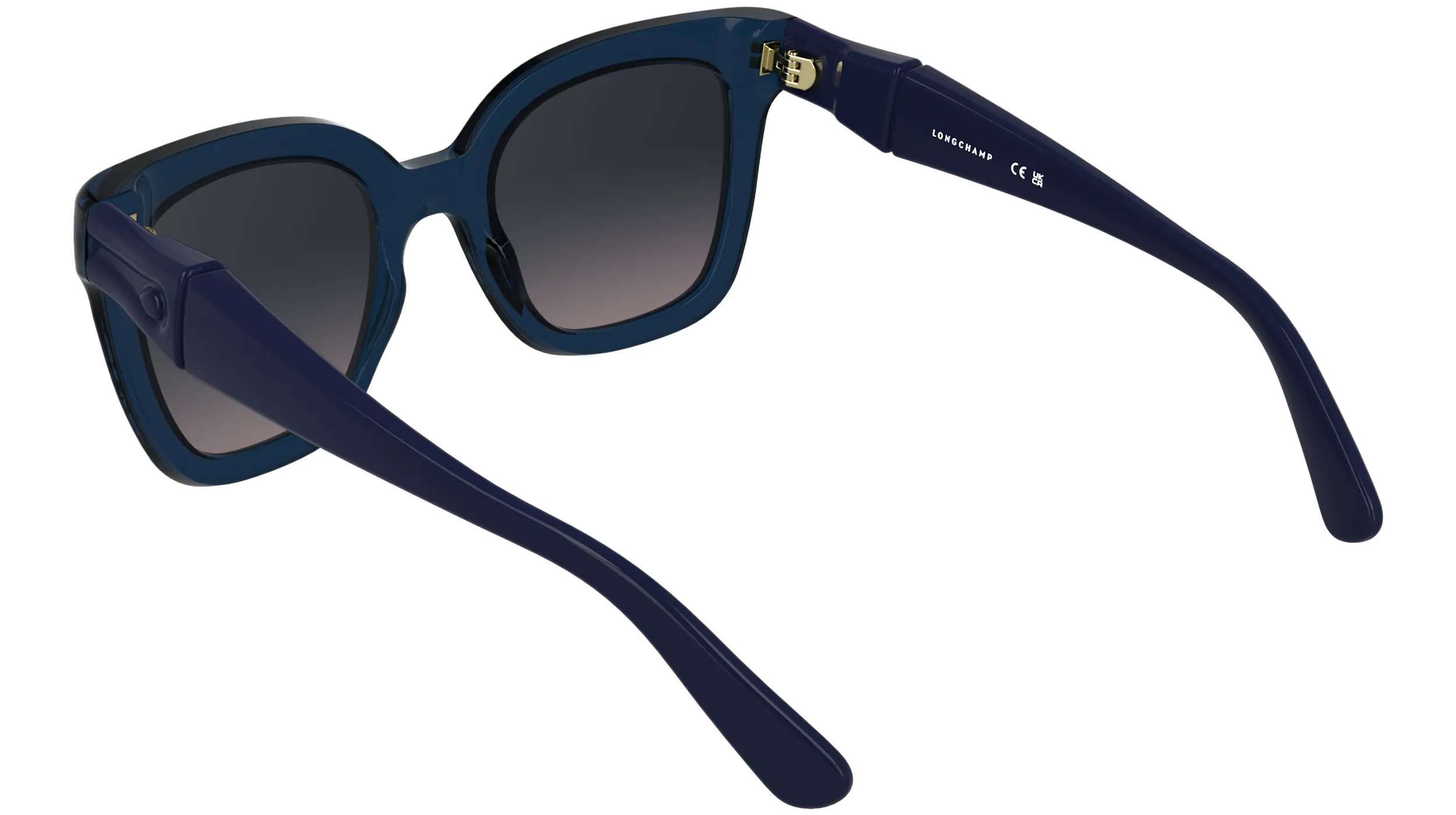 LONGCHAMP LO793S 400 Occhiali da sole Bio-iniettato Blu Blu Squadrata Normale - immagine 4